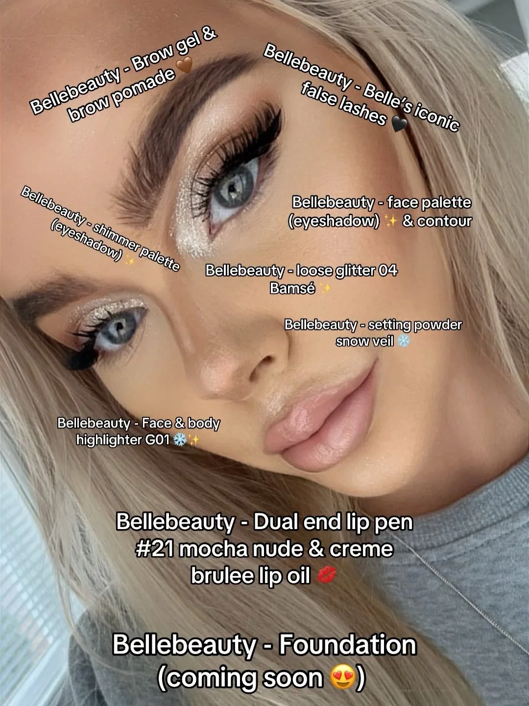 What do you think of this look?✨😍 make sure to use code &rdquo;EASTER15&rdquo; for -15% off ✨💋 fast delivery now on all of our products while the stock lasts! 💕 #makeupinspiration #makeuplooks #makeuptutorial #bellebeauty