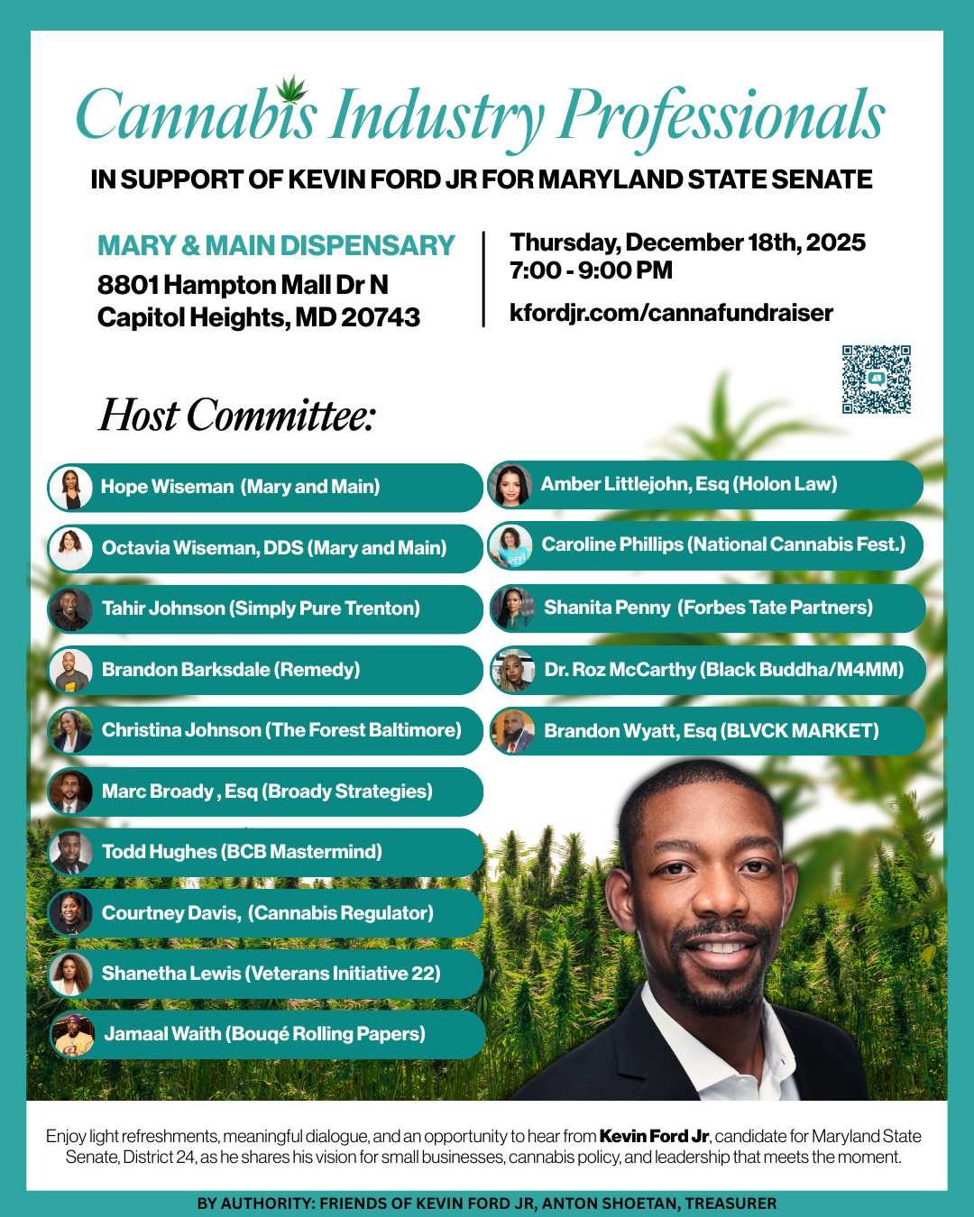 Cannabis Industry Professionals Reception