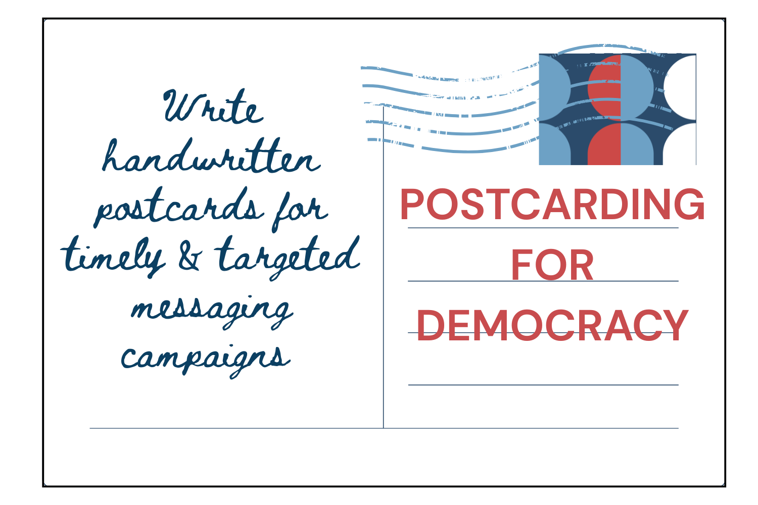 Postcarding for Democracy
