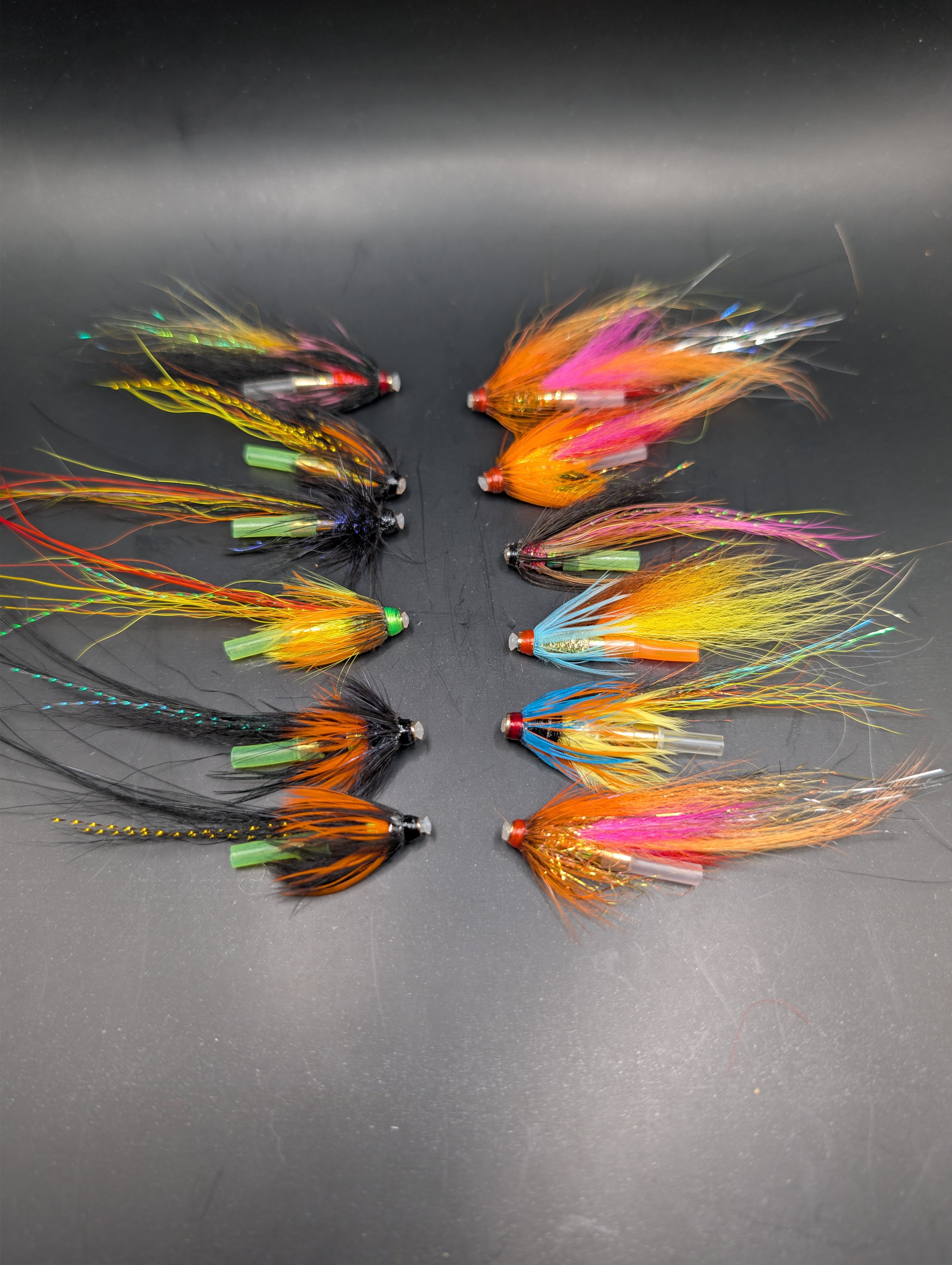 sale- 12 x Shrimp selection, Brass US tubes