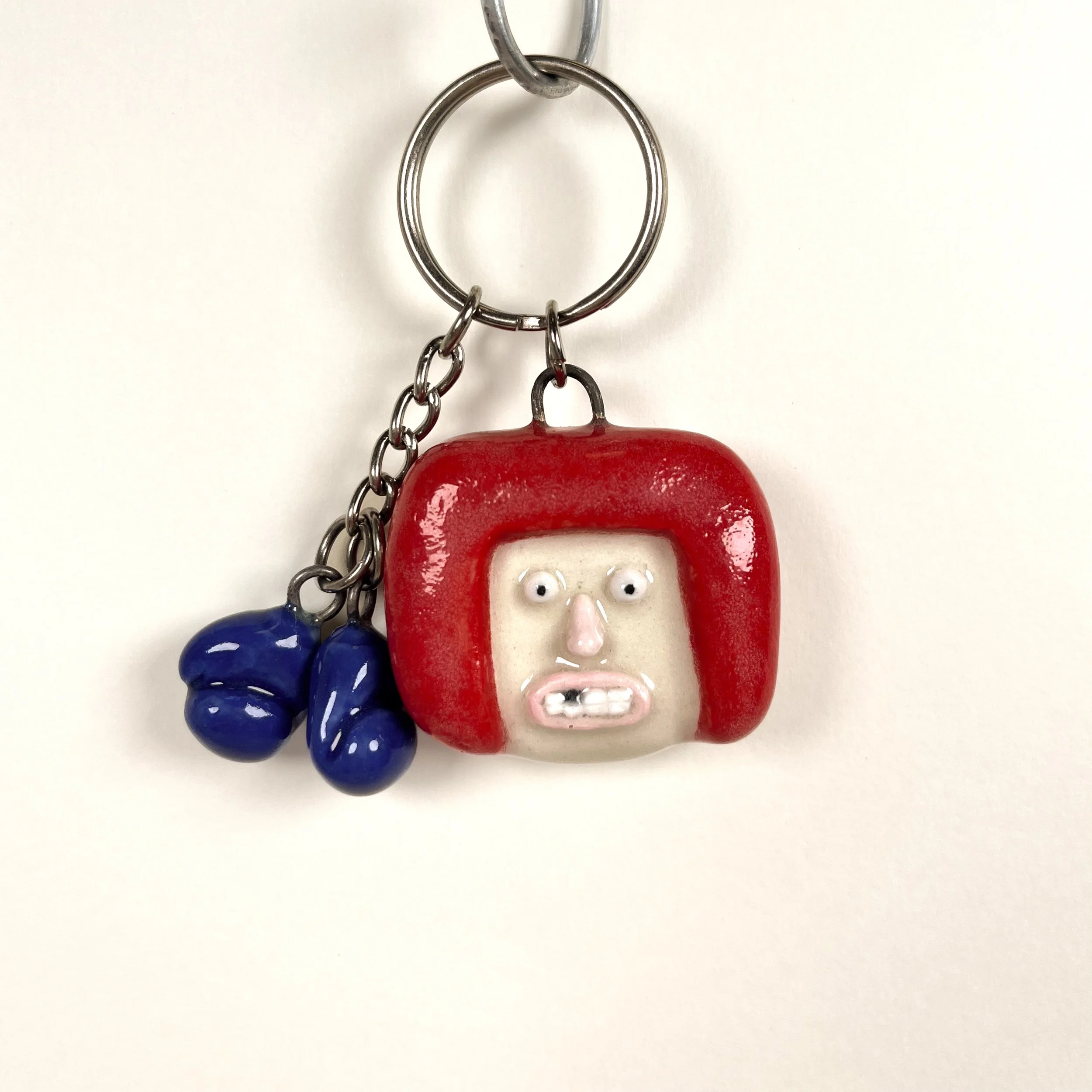 Missing Tooth Boxer Keychain