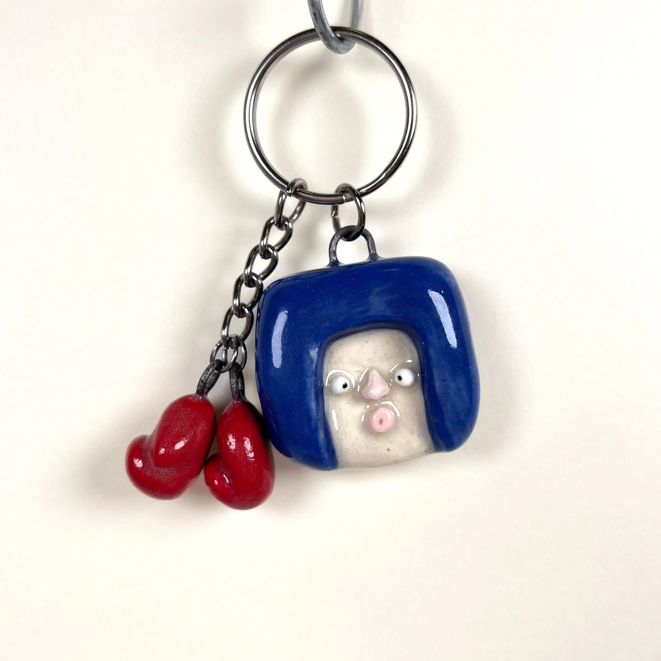 Confused Boxer Keychain