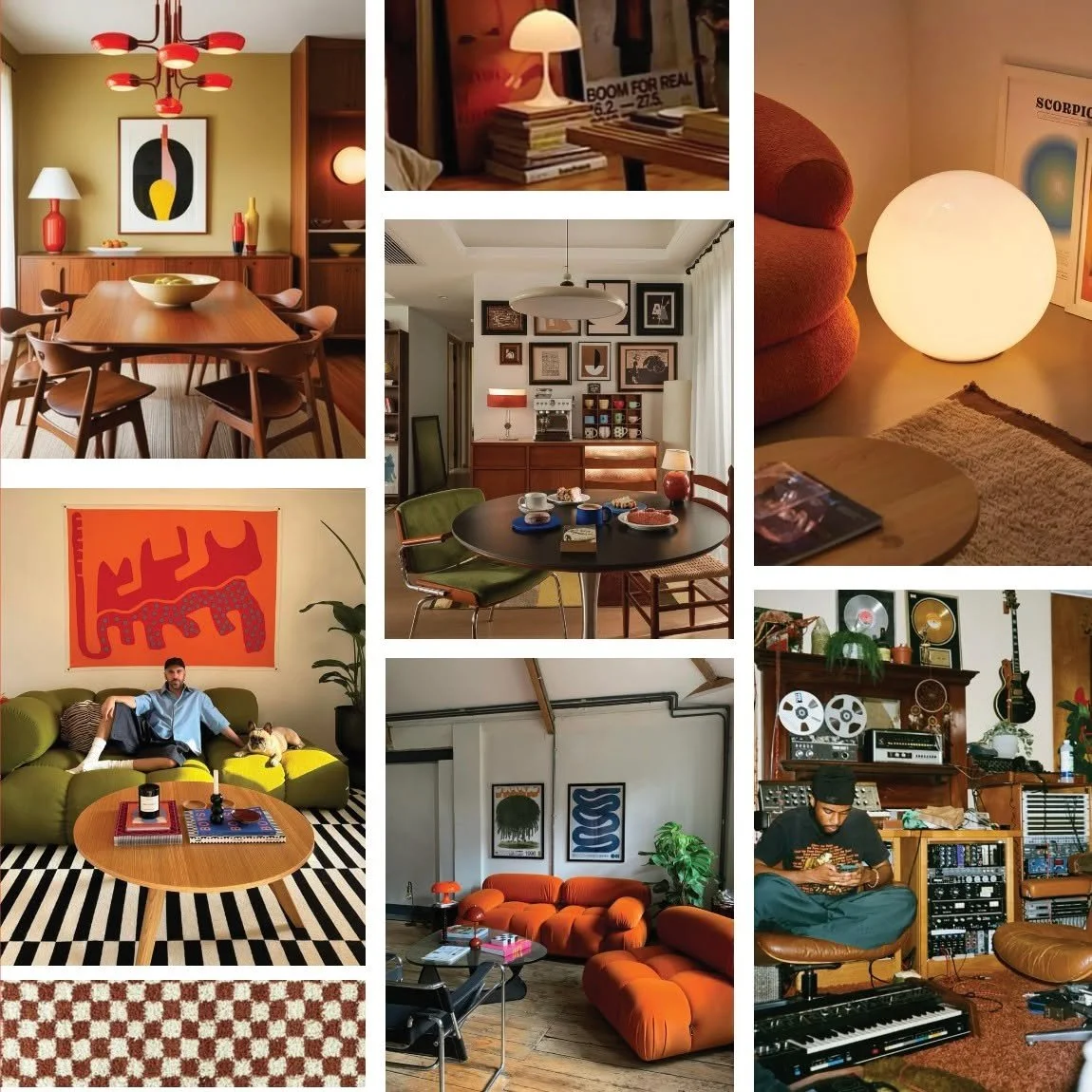 Getting the creative direction juuust right for a music venue client. These two boards look similar but have some subtle and distinctive differences. Before floor plans are made, before one shopping cart is filled - the overall look and feel is refin