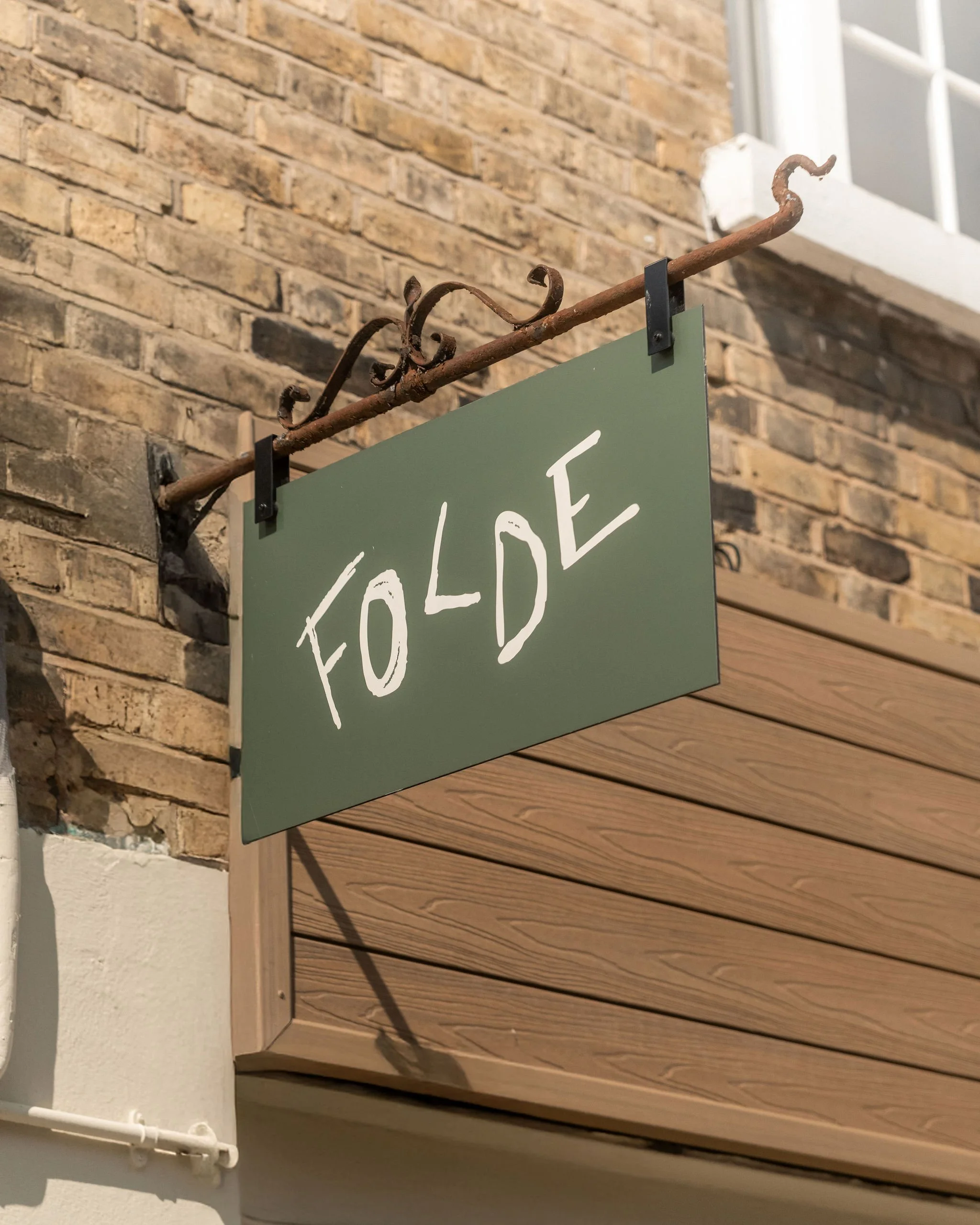 Hand drawn brand design for Folde in Clapham, London