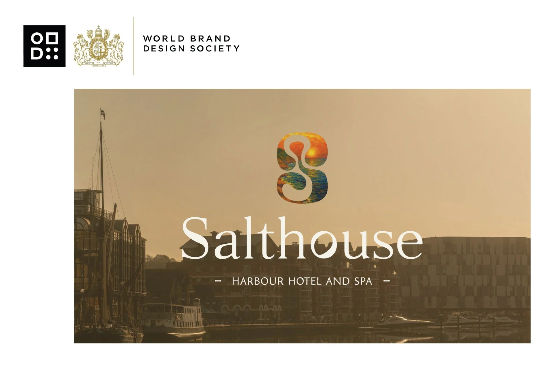 World Brand Design Society feature showcasing Faber and Company’s hospitality brand design for Salthouse Harbour Hotel