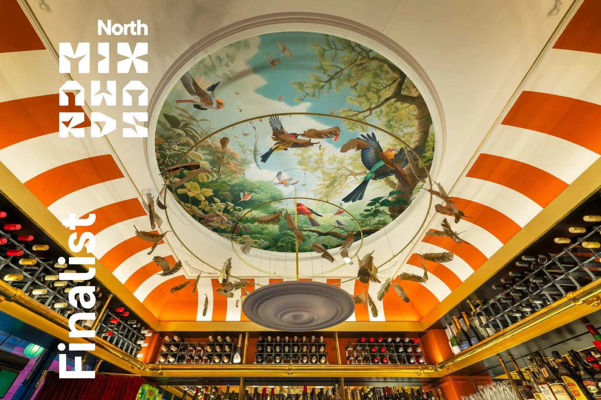 Finch wine bar Brixton restaurant interior design Mixology North Awards finalist Faber and Company