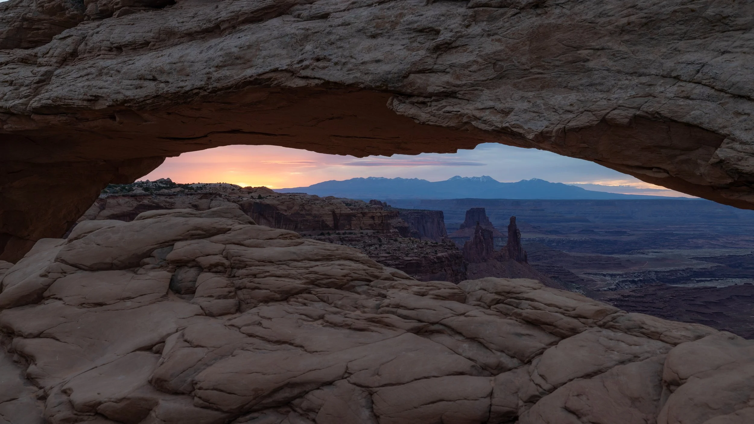 My landscape photo of Mesa Arch, Canyonlands National Park at sunrise