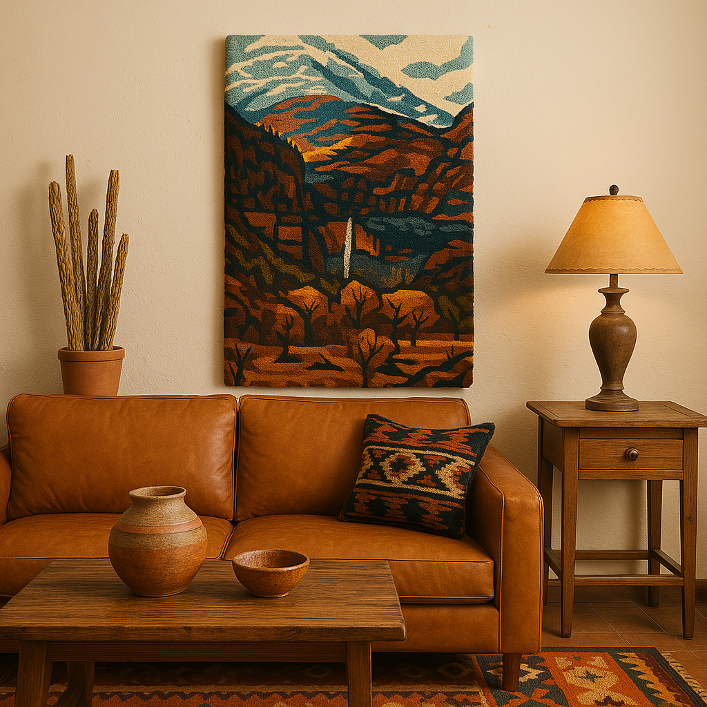 Waterfall, Zion NP Rug Art