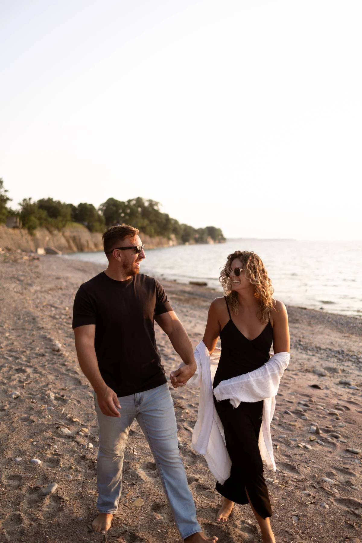 faith and focus co walking together christ at the center of relationship holding hands on beach rachel and chip