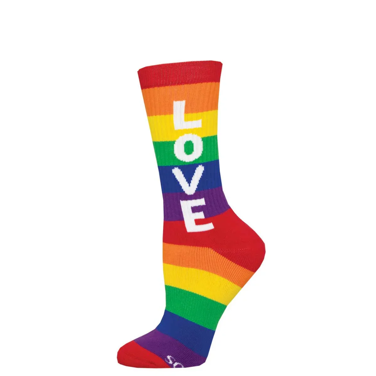 Sock Smith Active Crew W Rainbow Love