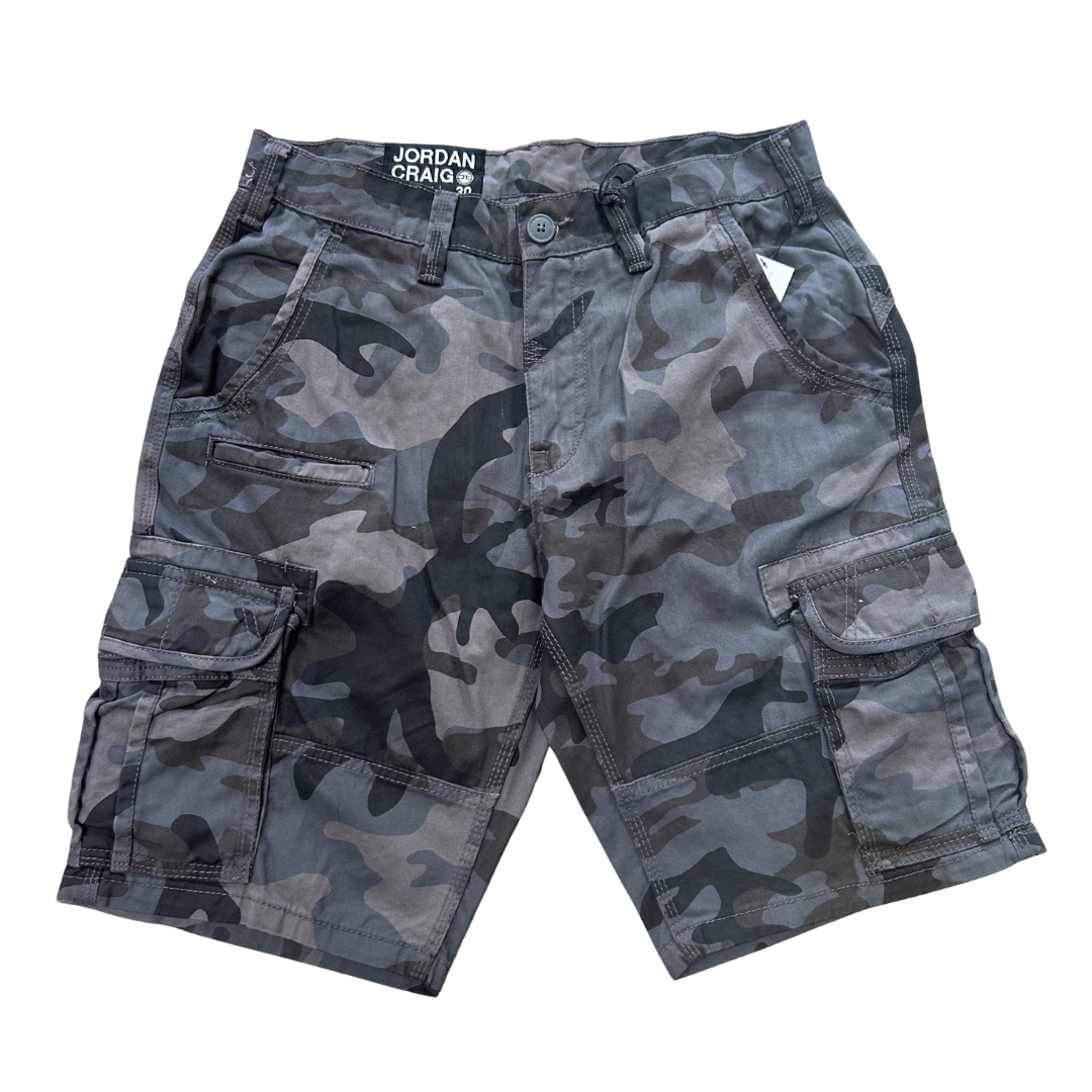 Jordan Craig Camo  Cargo Shorts Black Camo