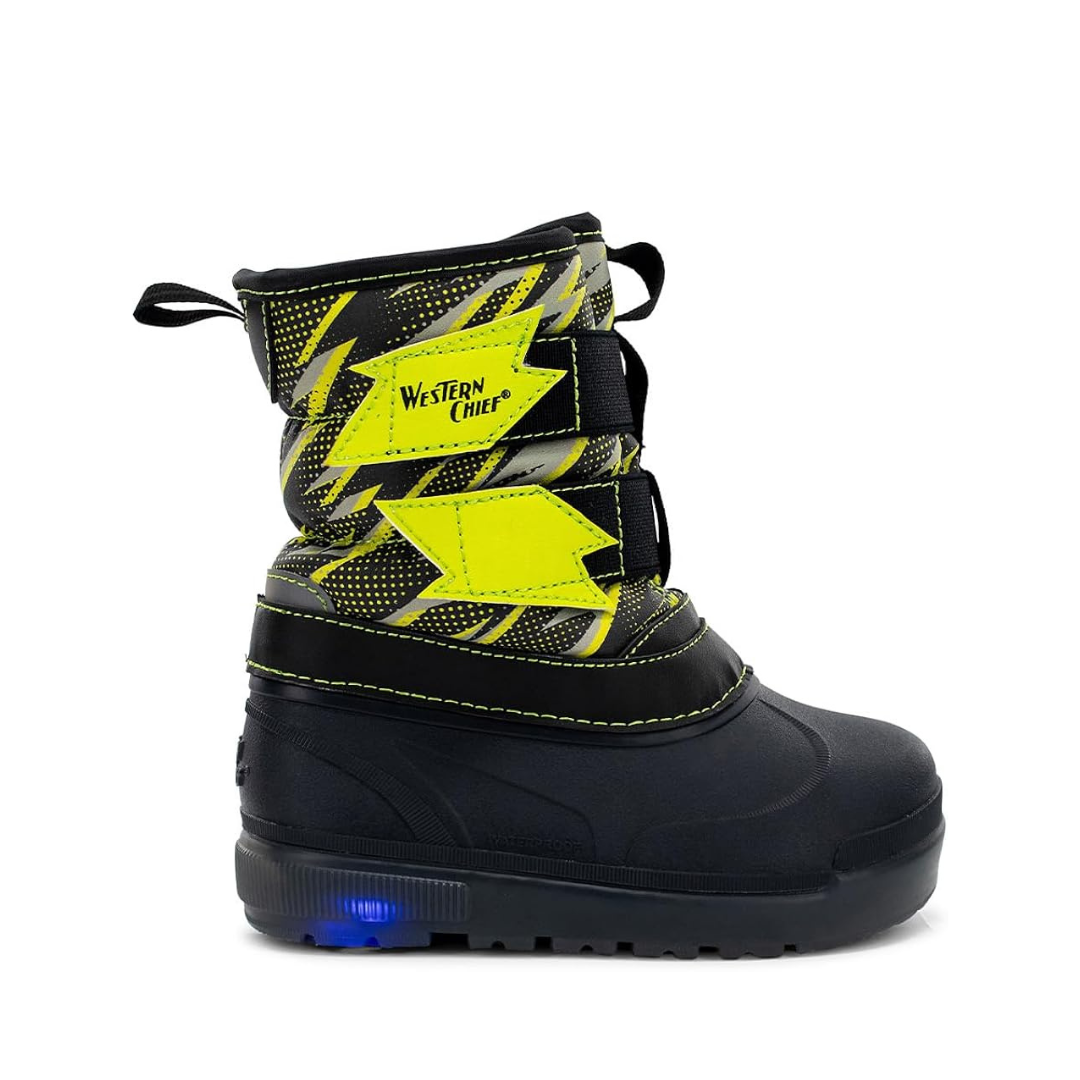 Western Chief Denali Lighted Faux Fur Charcoal