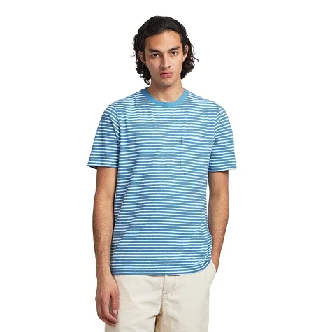 2-patagonia-trail-harbor-pocket-tee-steps-shore-blue.webp