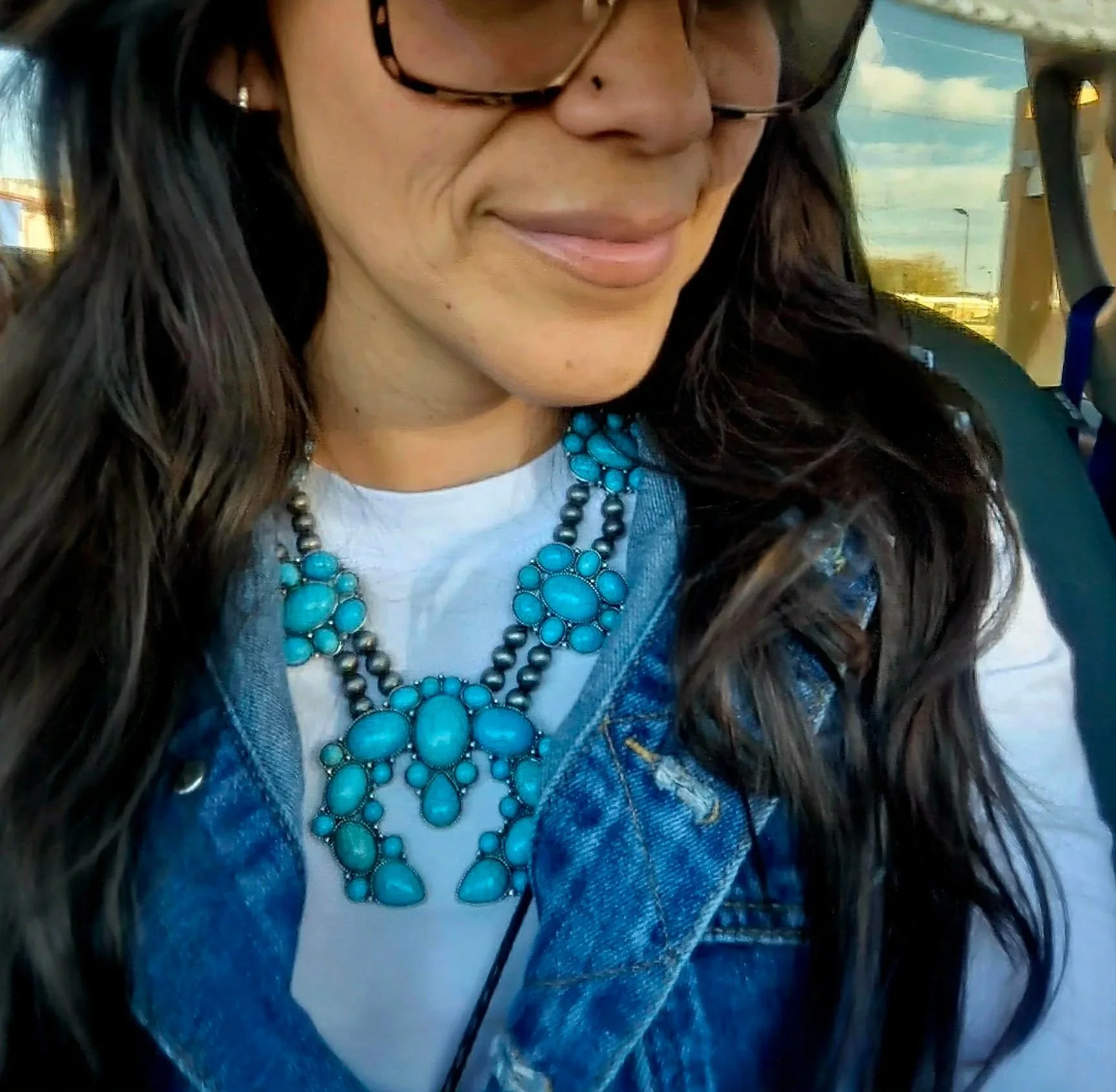 The Maya Western Chunky Squash Blossom Necklace