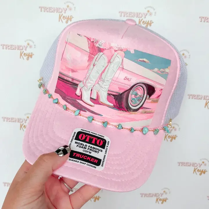 Pretty Pink Cowgirl Trucker Hat