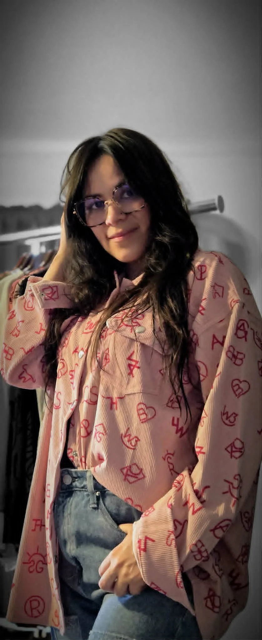 Branded Corduroy Shacket