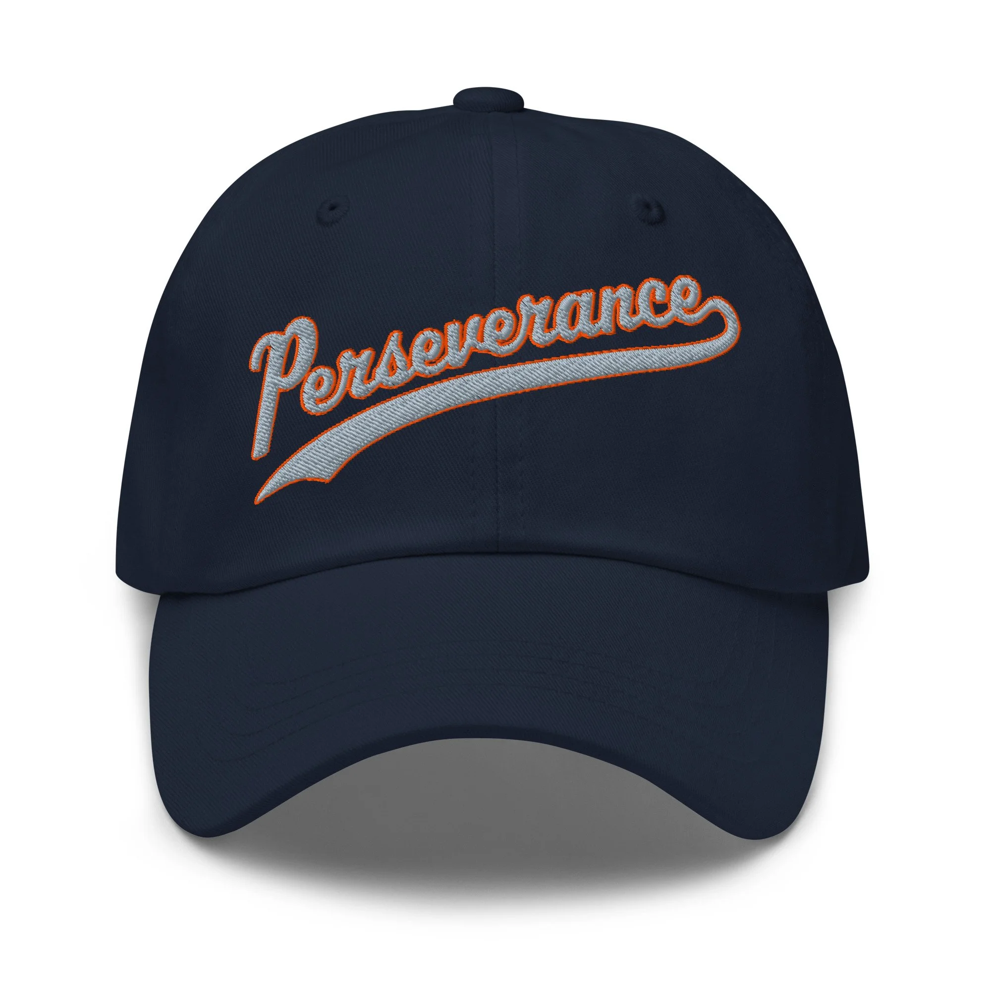 Perseverance Classic Hat - Navy / Silver / Orange
