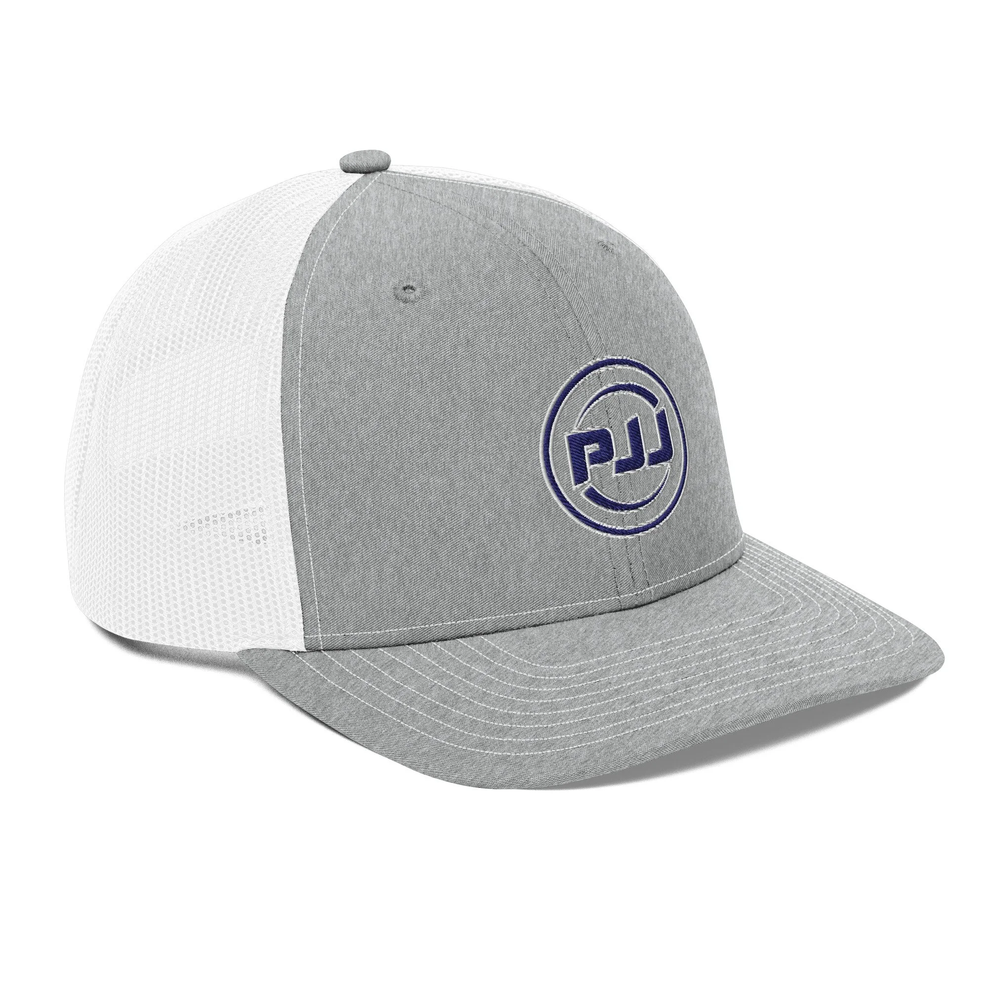 PJJ Trucker Cap - Heather Gray / White