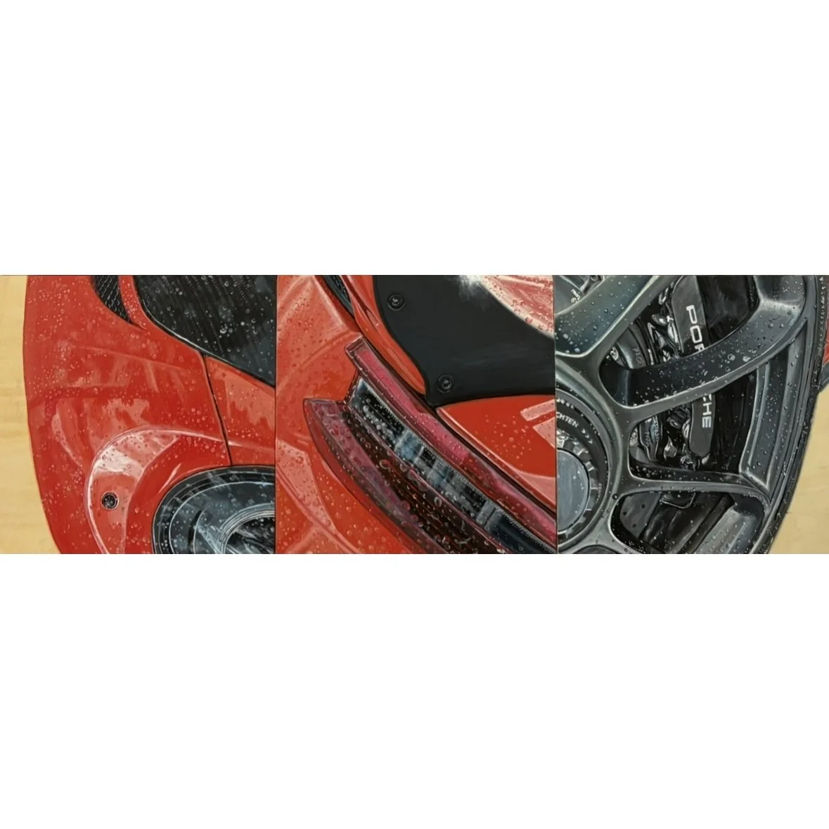 Zoomed in Orange GT3RS