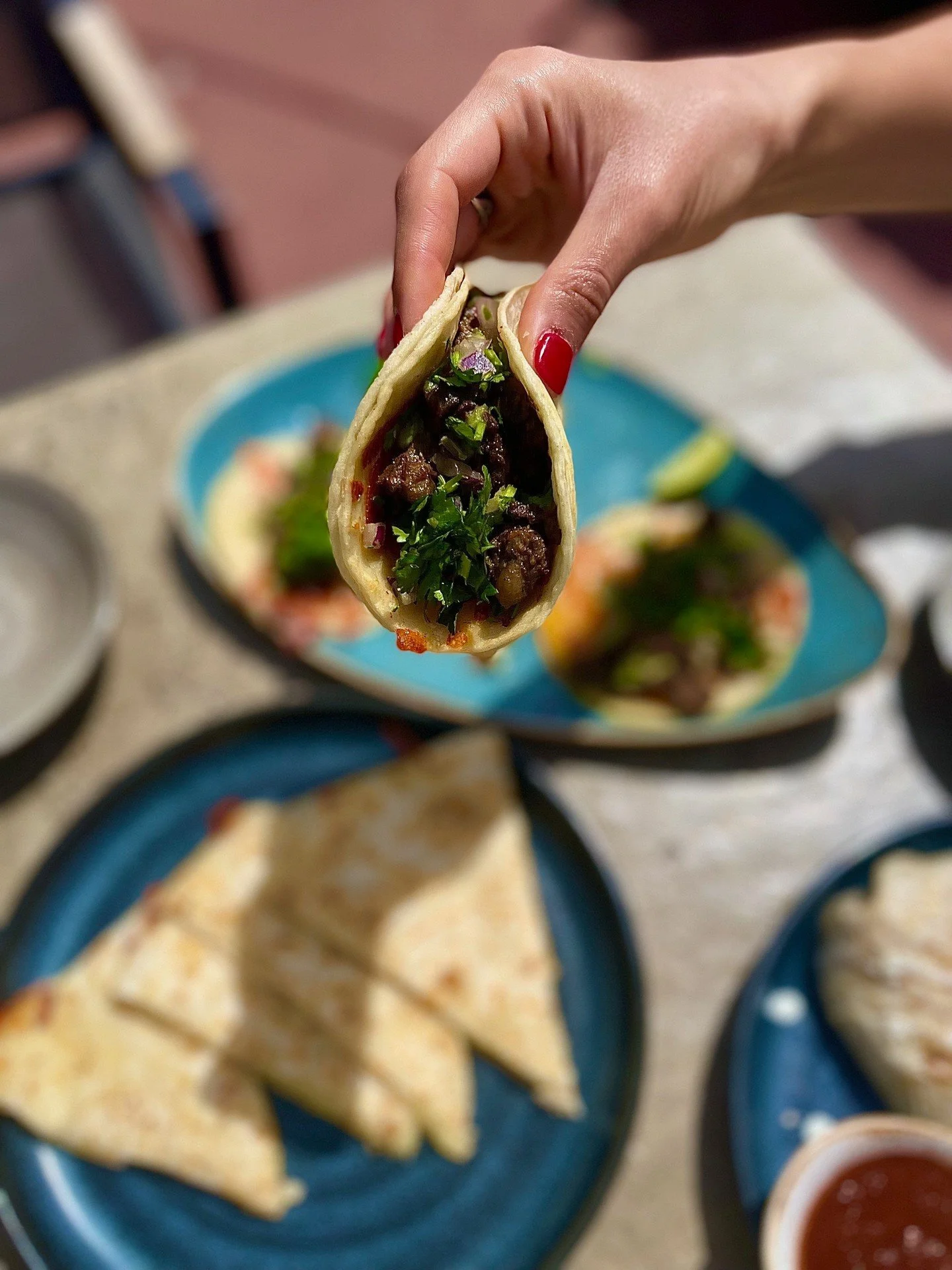 Get a closer look at flavor in every bite. Are you hungry yet? 🌮🥂