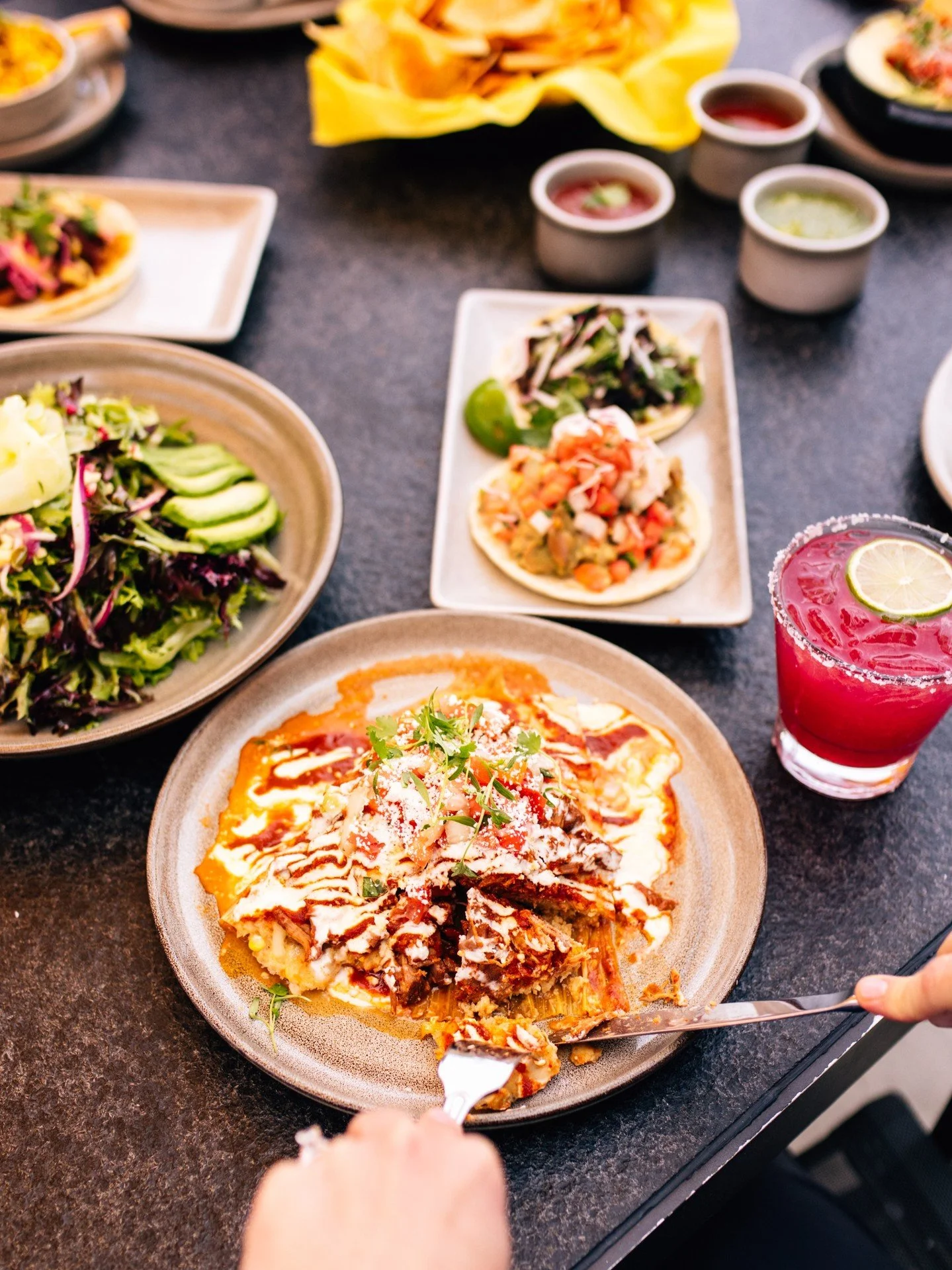 Dig in! The first bite is always the best. 🍴 

Explore our full menu by clicking the link in bio.