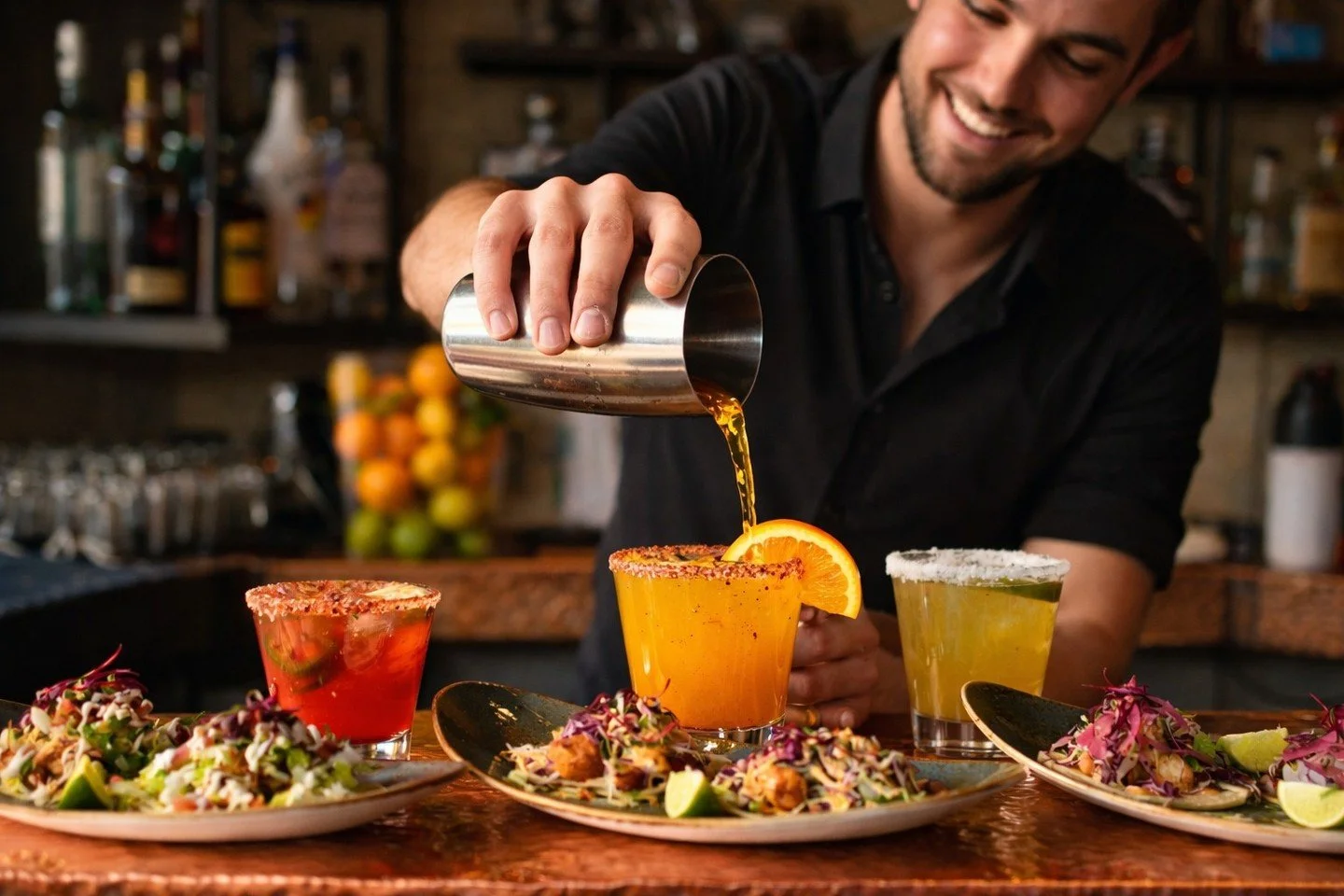 Freshly shaken, perfectly poured &mdash; your cocktail is ready and waiting 🍊✨