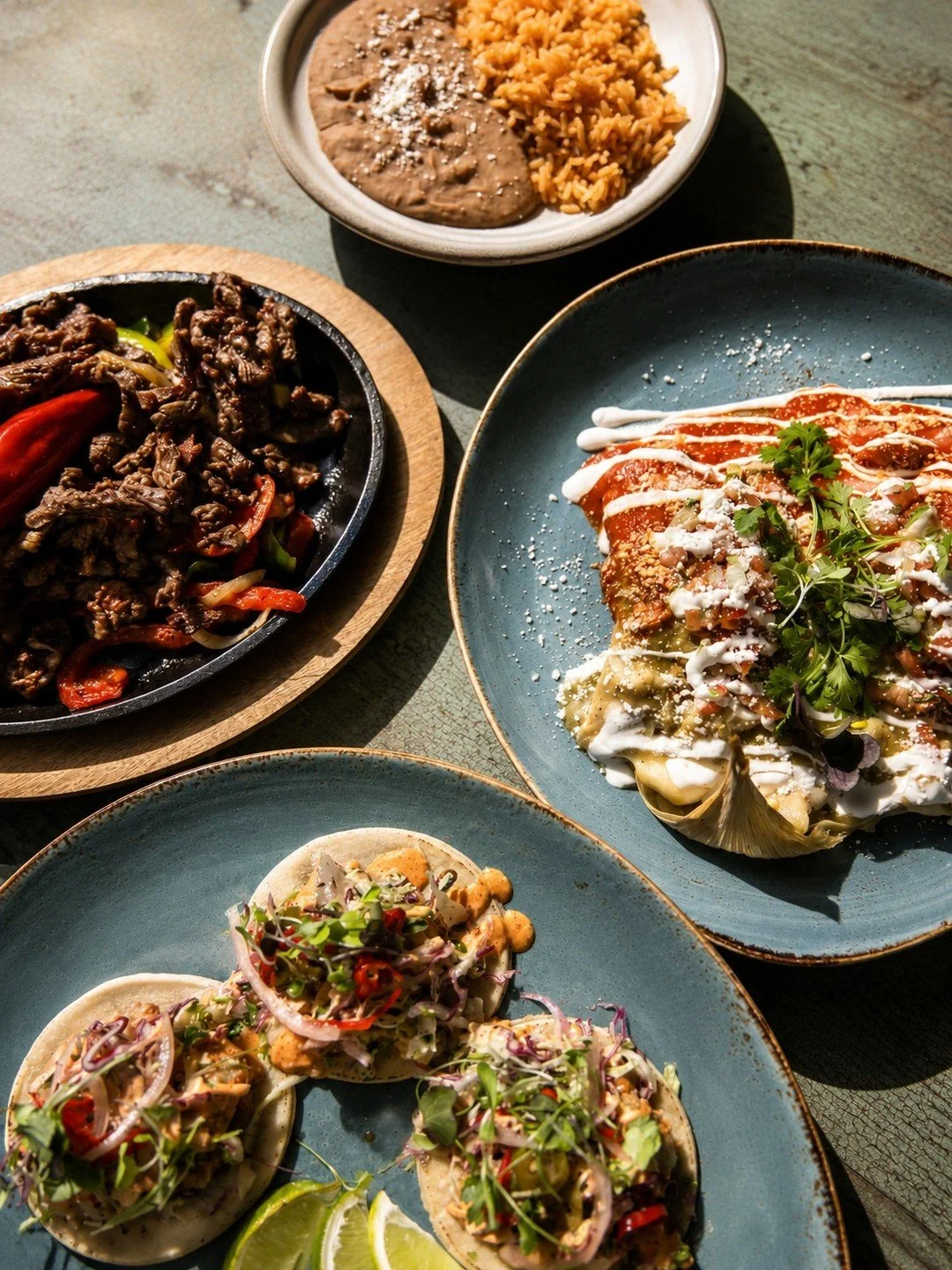 Some things are just better shared. 🌮✨ 

Order a little bit of everything, pass the plates around, and experience the flavors together family style. From sizzling favorites to fresh bites and comforting classics, every dish is made to be enjoyed aro