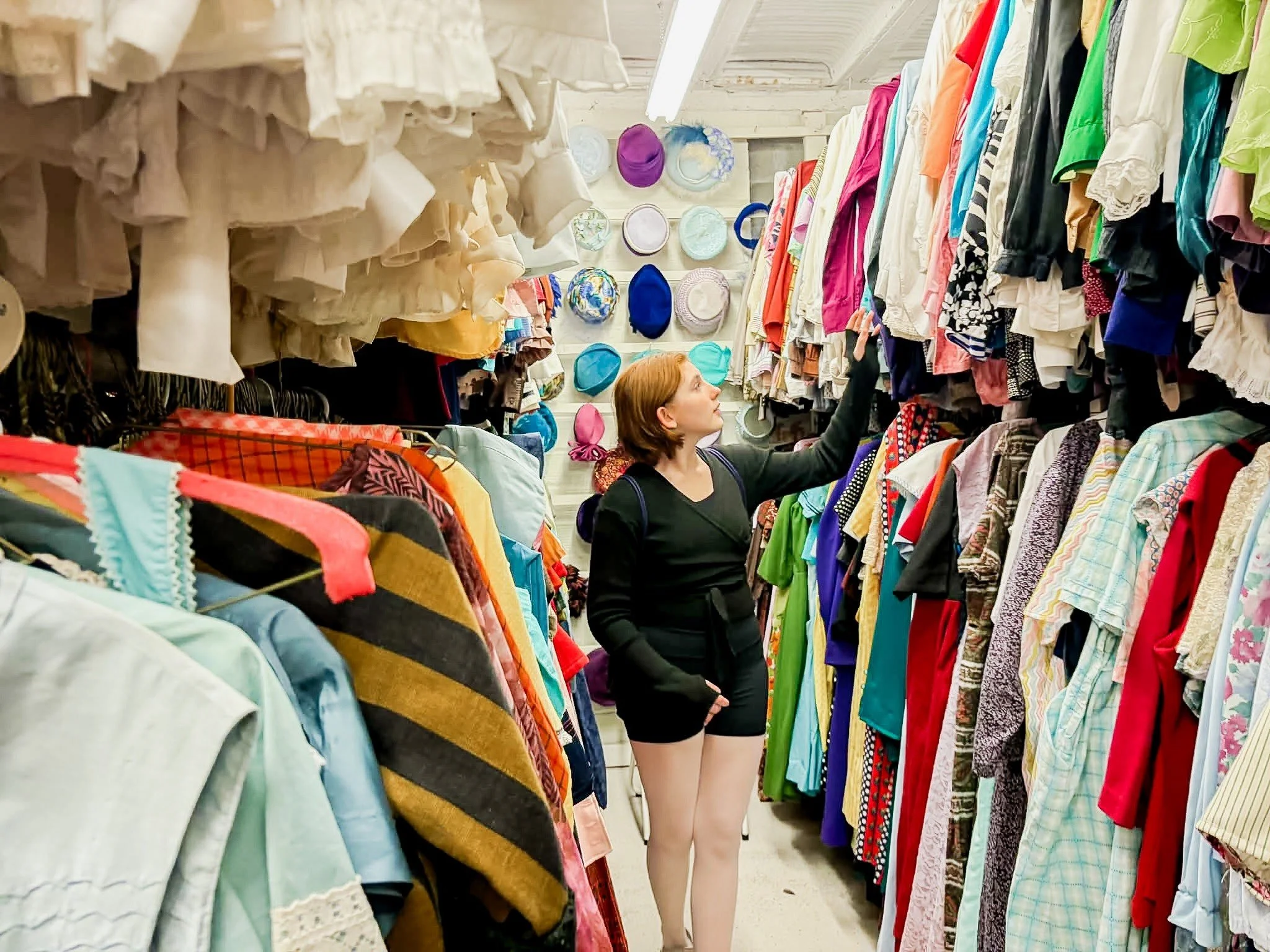 Our musical theater class took a field trip to visit our friends at Spencer Community Theatre for an exclusive, backstage look at the real magic behind the curtain. From sifting theough costume racks and exploring the props to checking out lighting a