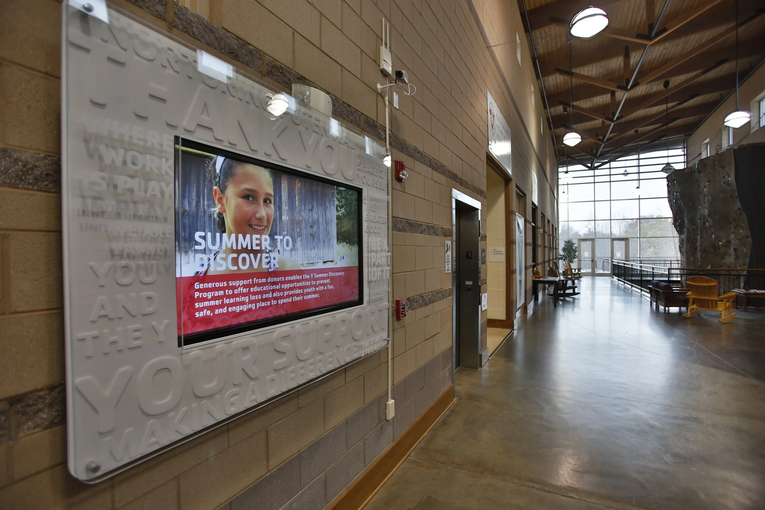 Digital Donor Recognition Touchscreen YMCA