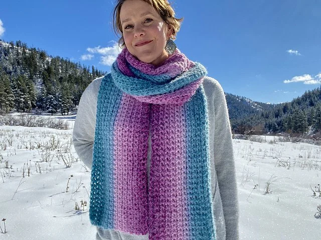 Unwind Scarf Digital Crochet Pattern PDF Free Download
