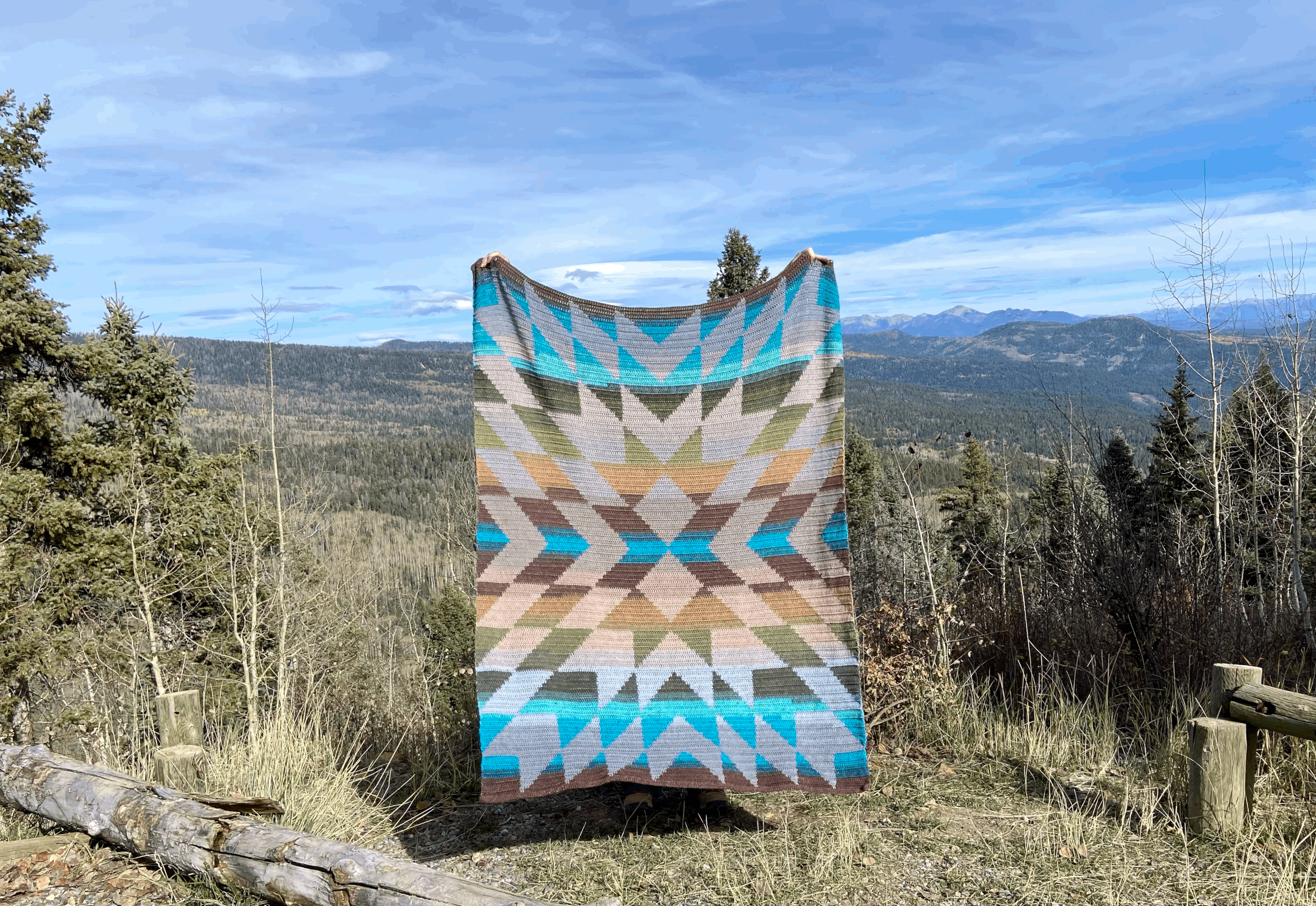 Peaceful Prairie Blanket Digital Crochet Pattern PDF