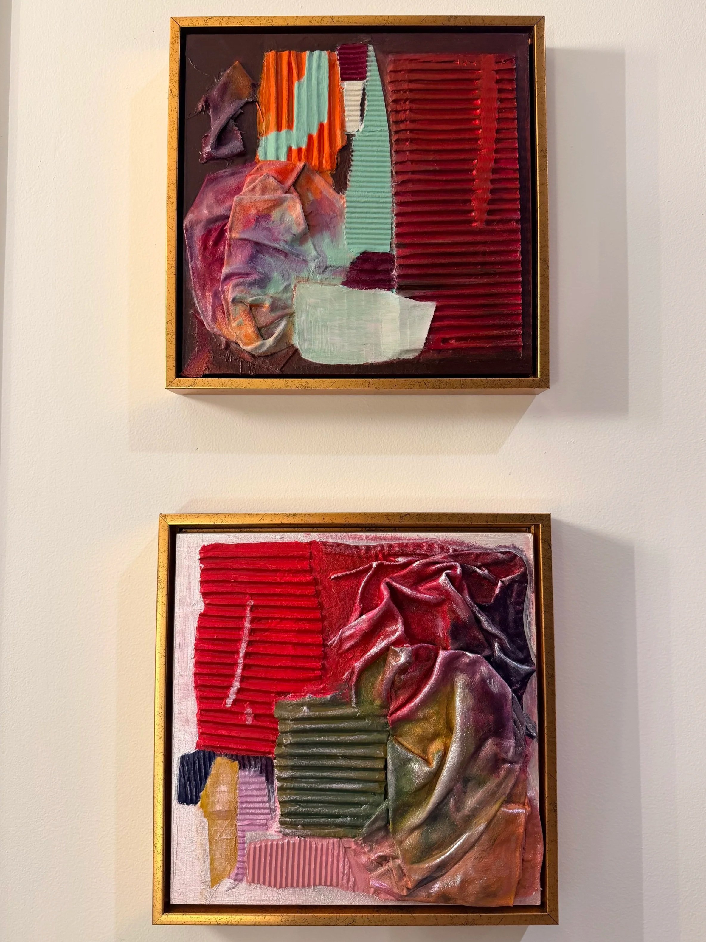 Traces 1,2, 2026
Medium: mixed media on panel
Size: 10"x10" 