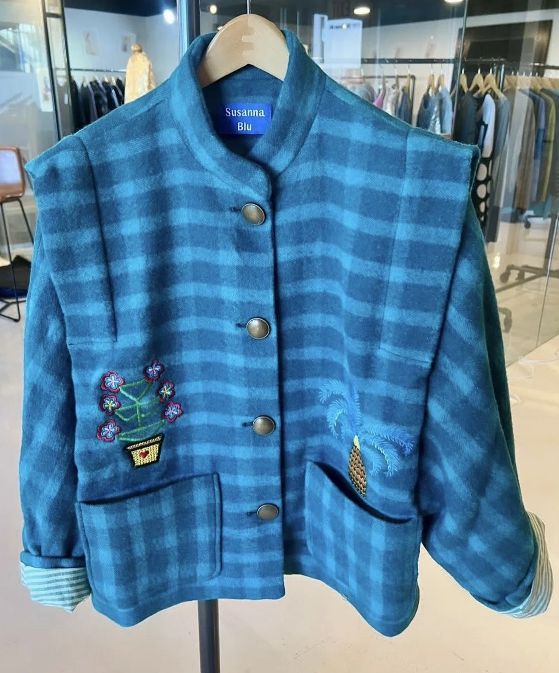 SUZANNA BLU BLUE PLAID JKT FW25.jpg