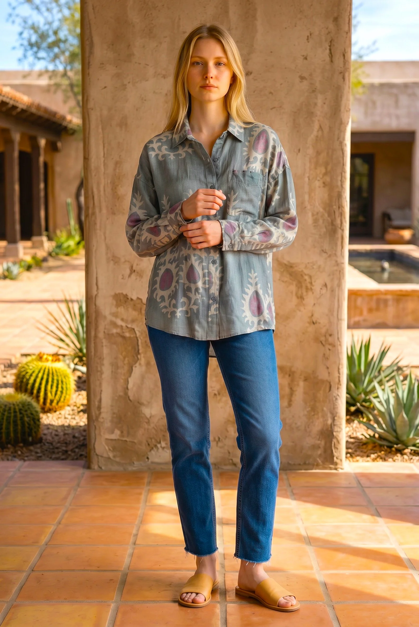 BAZAR DELUXE AI  BLUE PRINT SHIRT SS26.jpg