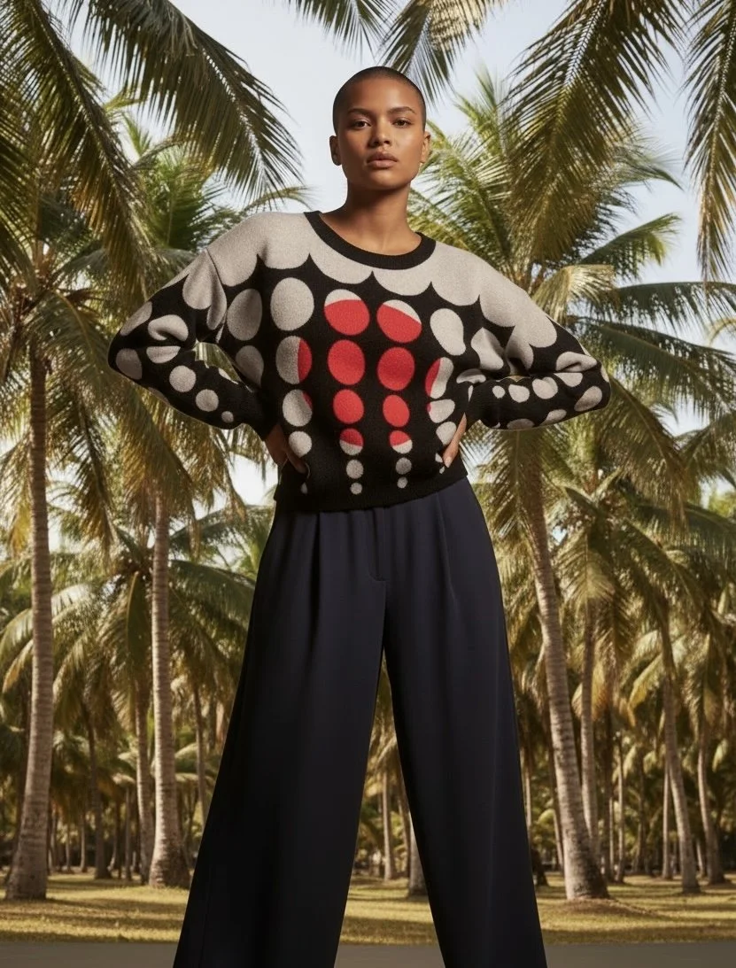 PLANET RED CIRCLE:WHITE DOT SWEATER AI GEN SWEATER.jpg