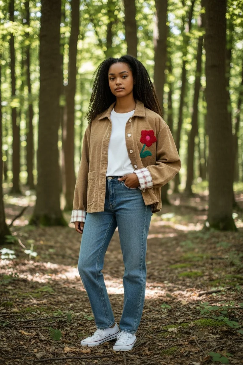 SUZANNA BLU BEIGE JACKET W:RED FOWER AI GEN FW25.jpg