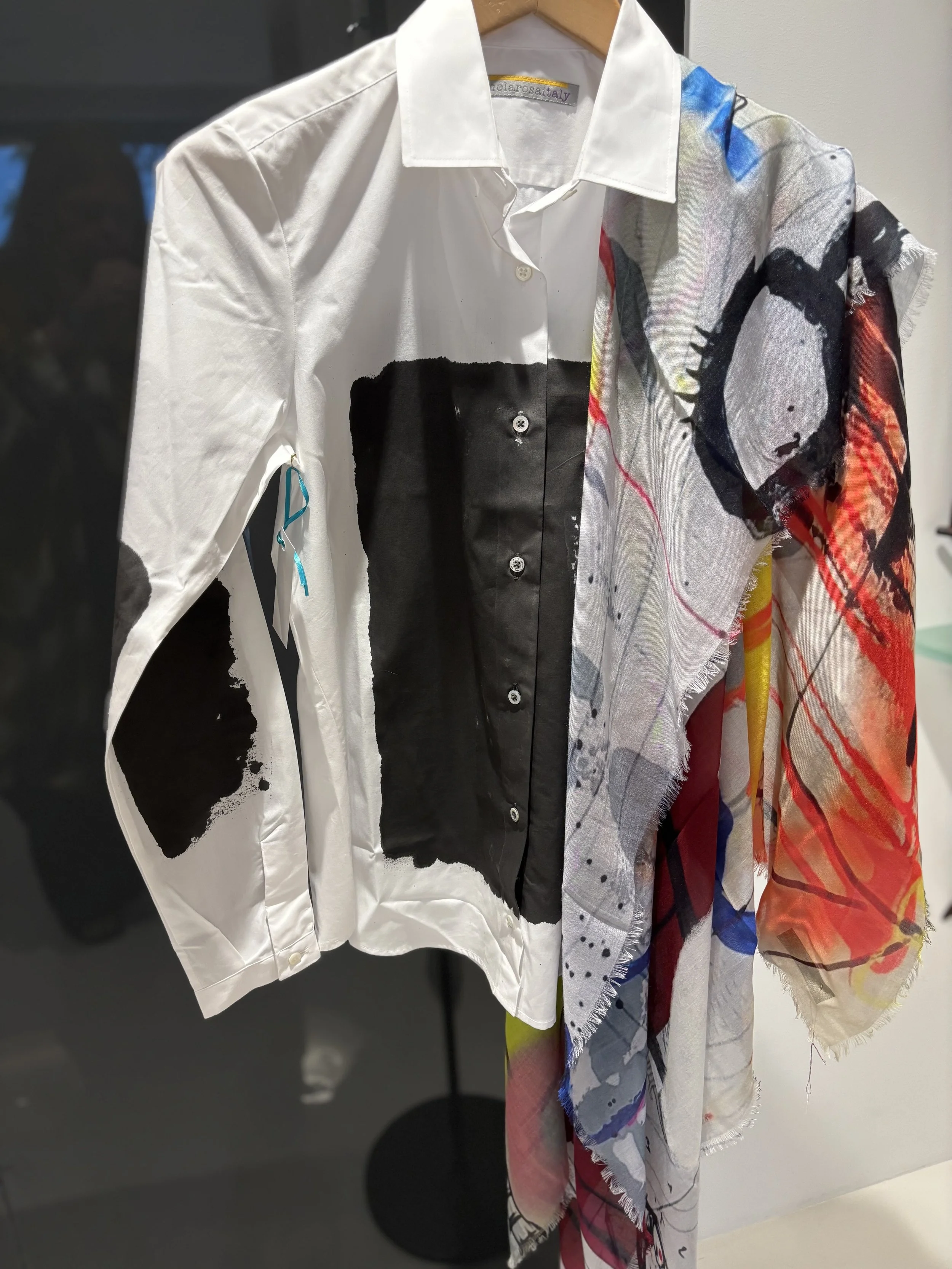 MELAROSA SHIRT W:SCARF THE MIX.jpg