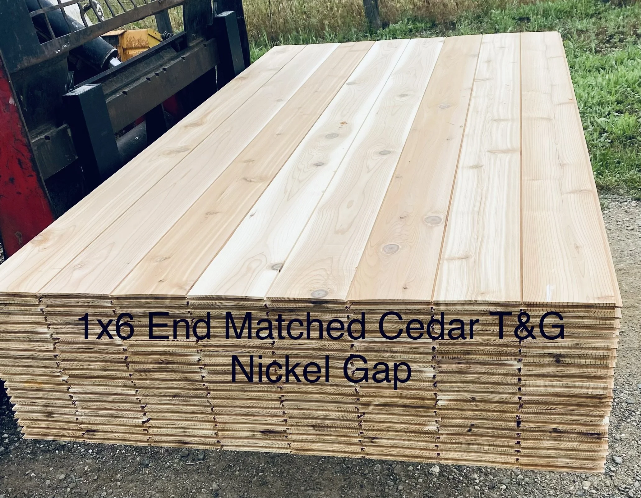 1x6 End Matched Cedar Nickel Gap