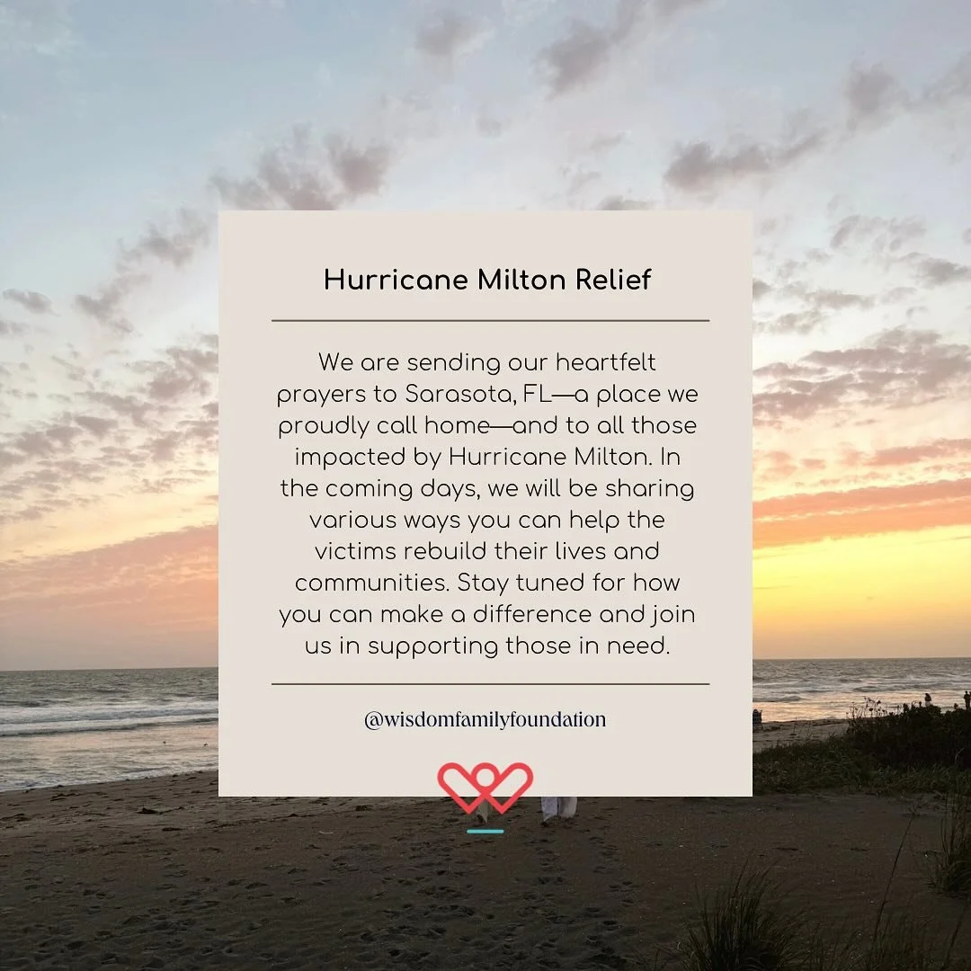 We are sending a lot of love to all of those affected by Hurricane Milton 🤍  our main goal is to provide a way to give back directly to the ones who have been affected, and help them to move forward. More to come soon. For now, we pray and send love