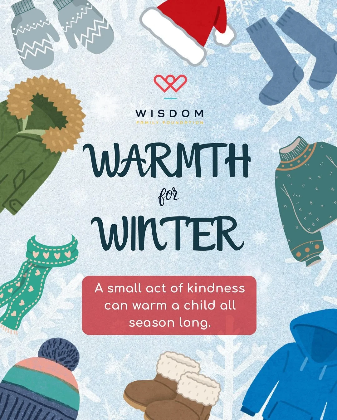 Help us bring warmth to Minneapolis children this winter ❄️ By purchasing from our Amazon wishlist, your gift goes directly to a child who needs warm clothing - providing them with the essentials to embrace the season with confidence and comfort! 🤍 