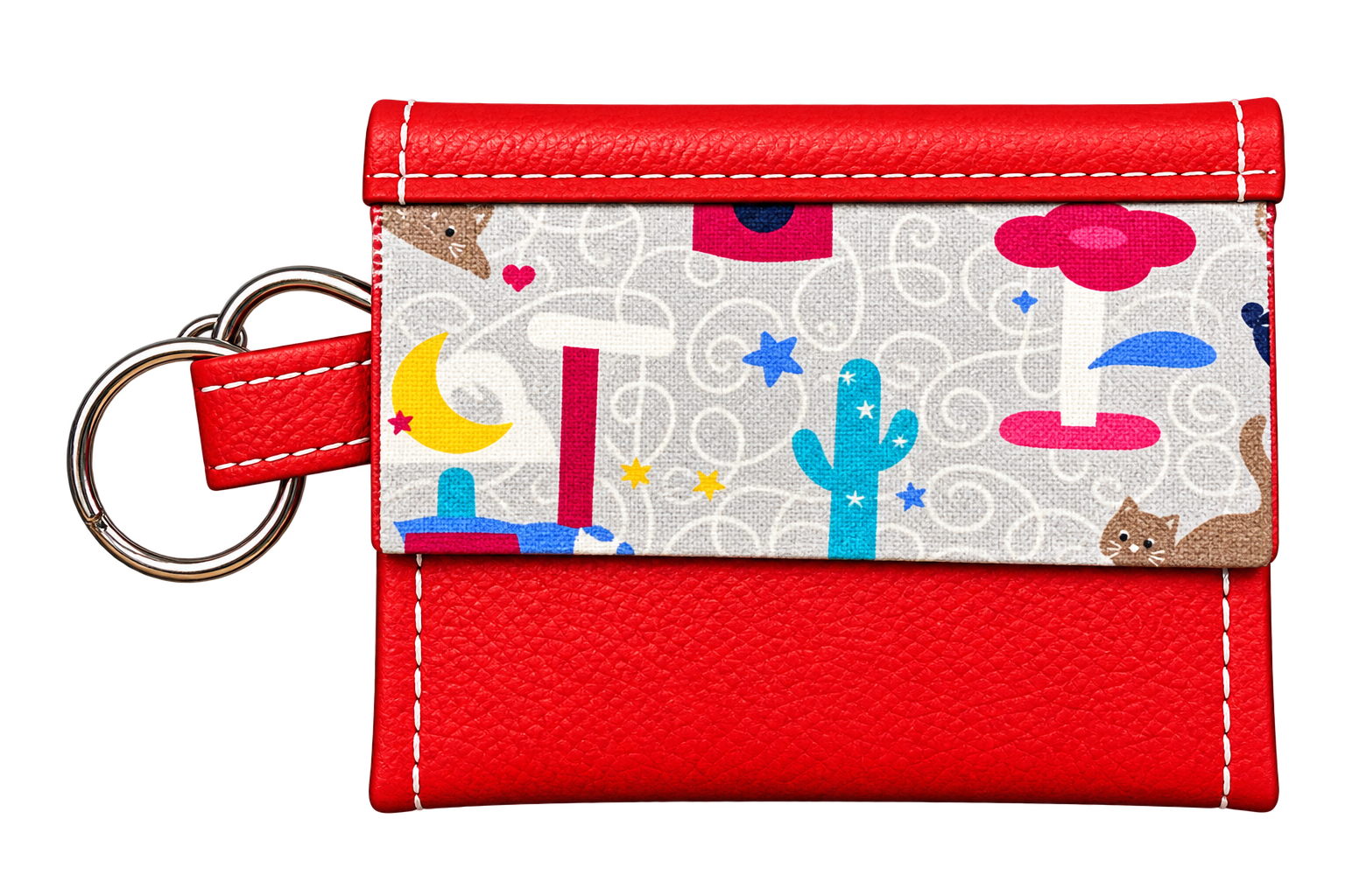Red Desert-Print Keychain Wallet.png