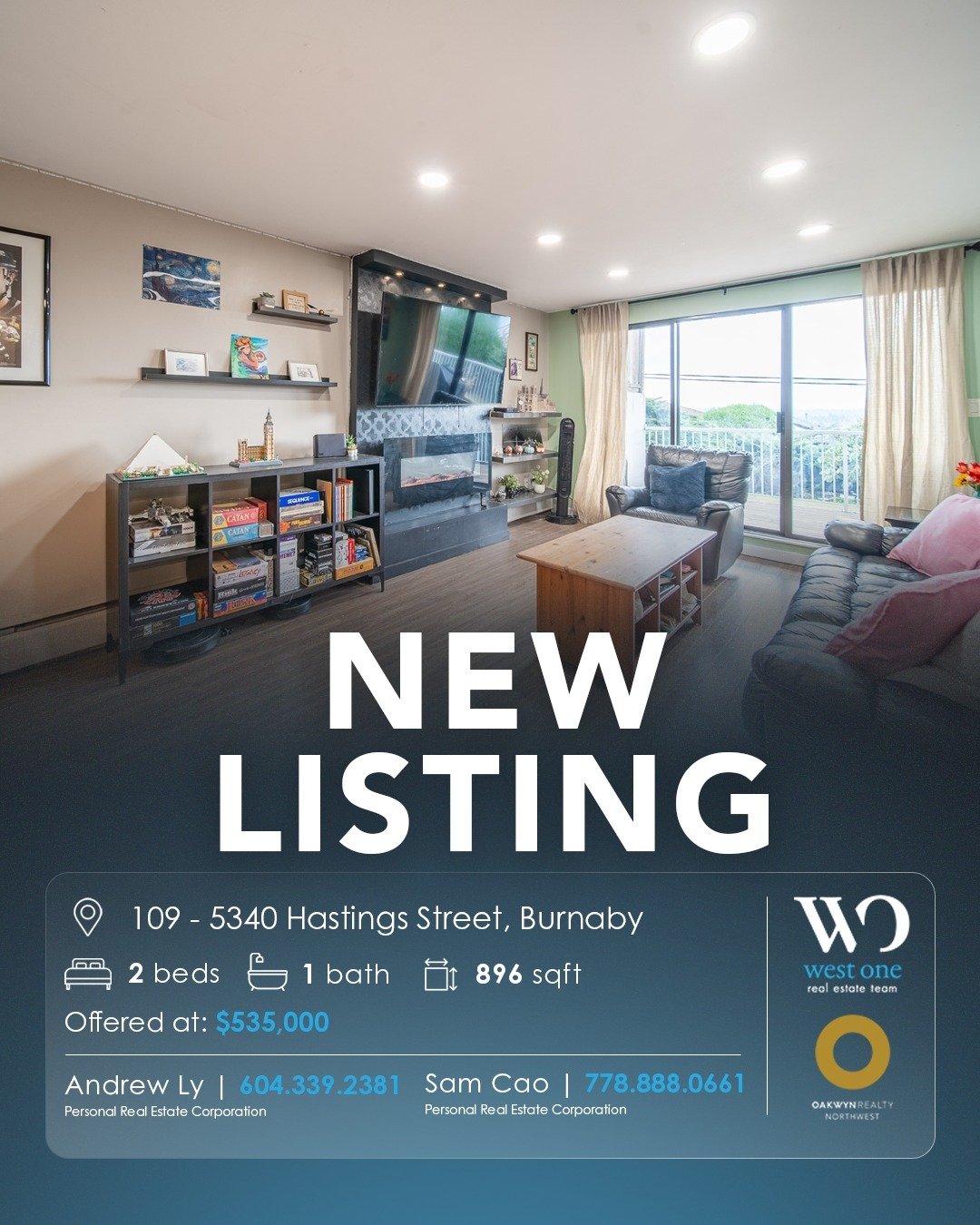 #FORSALE 109 - 5340 Hastings Street, Burnaby V5B 1R1
🛏️ 2 bed, 1 bath
📐 896 sqft
💵 Offered at: $535,000
✨ Welcome to Cedarwood nestled in the quiet side of Hastings Street, in Capitol Hill 🌳.
This spacious 2 bedroom 🛏️ 1 bathroom 🛁 home offe