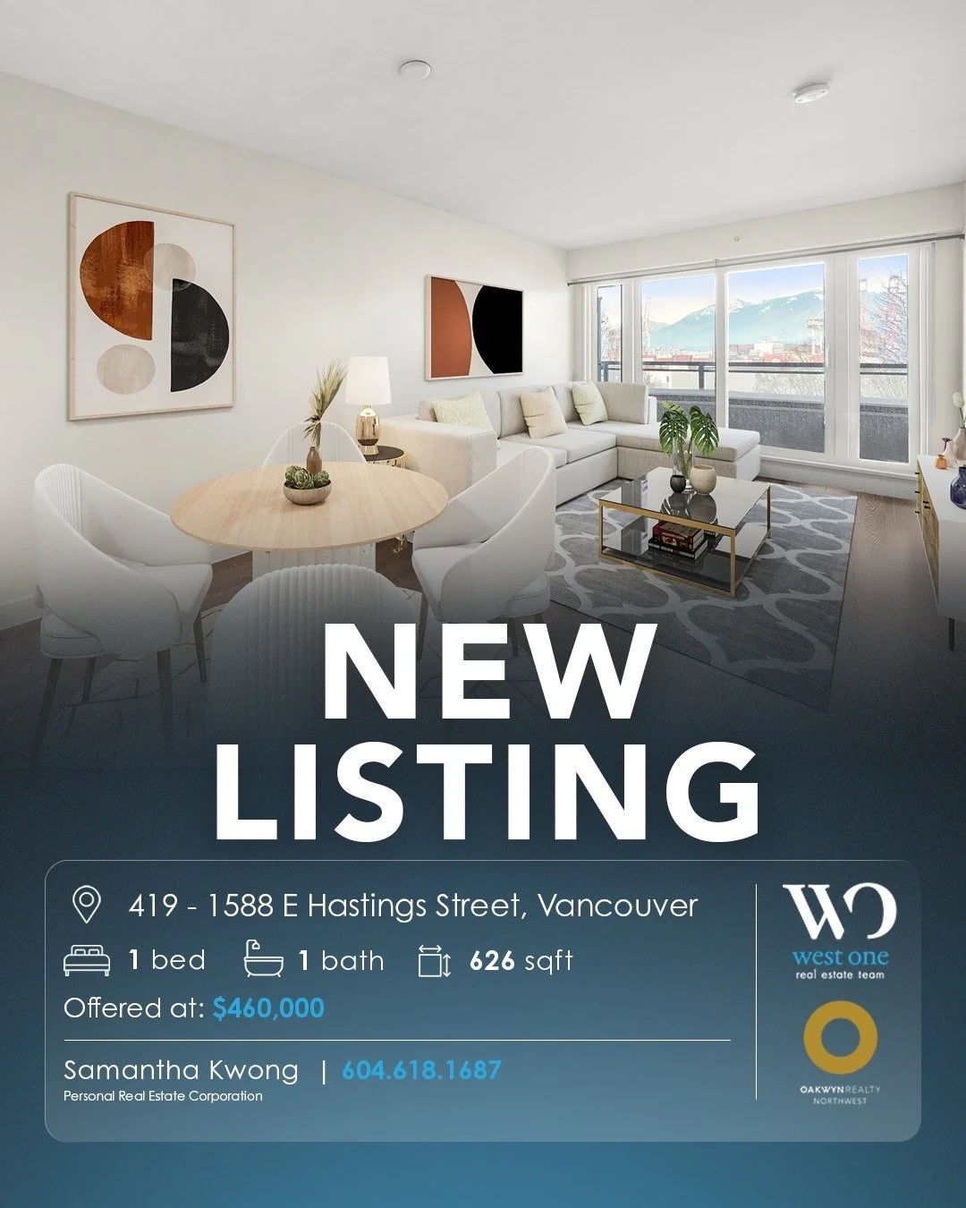 #FORSALE 419 - 1588 E Hastings Street, Vancouver

🛏️ 1 bed, 1 bath
📐 626 sqft
💵 Offered at: $460,000

This top-floor 1 bdrm + den at Boheme is perfectly placed where Commercial Drive &amp; Hastings-Sunrise meet 🏙️✨.

Featuring an open layout with