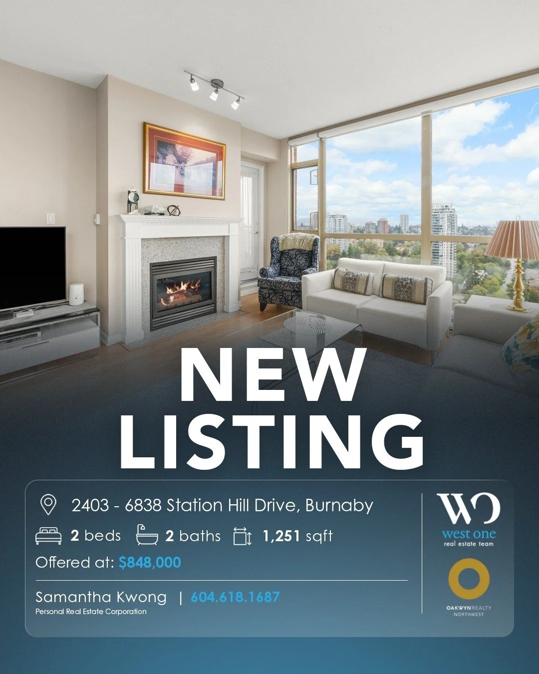 #FORSALE 2403 - 6838 Station Hill Drive, Burnaby

🛏️ 2 beds, 2 baths
📐 1,251 sqft
💵 Offered at: $848,000

Welcome to The Belgravia 🏙️ &mdash; a Georgie Award&ndash;winning concrete high-rise in the sought-after City in the Park on Burnaby&rsquo;s