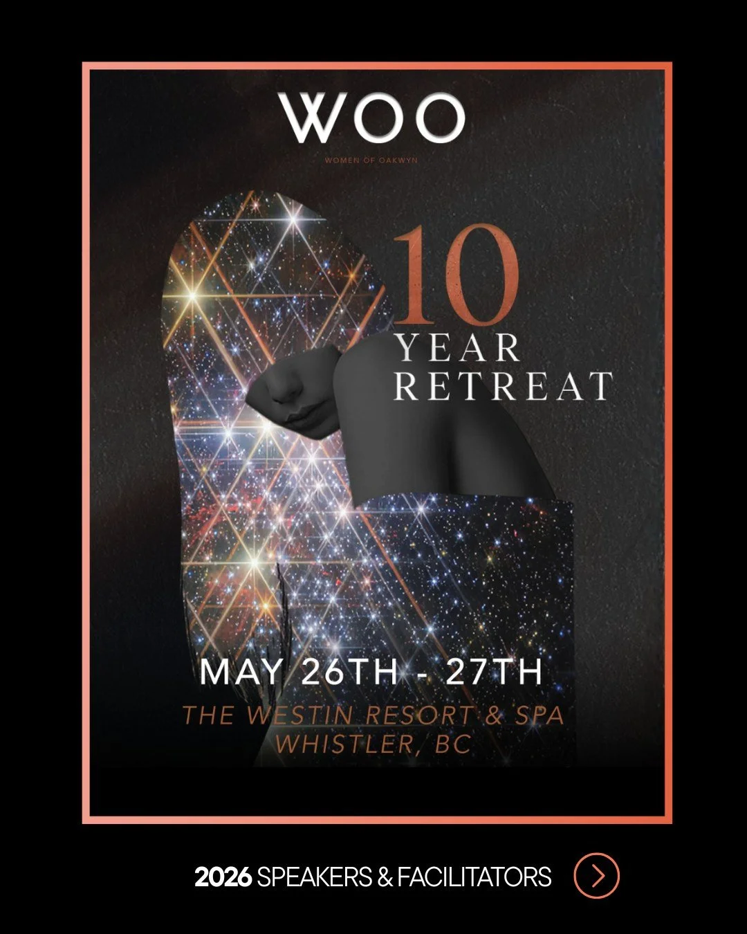 Celebrating 10 years of WOO ✨

At the heart of WOO is the belief that transformation happens through people - and this year&rsquo;s collective of speakers and facilitators is nothing short of extraordinary.  I&rsquo;m deeply honoured, both as a commi