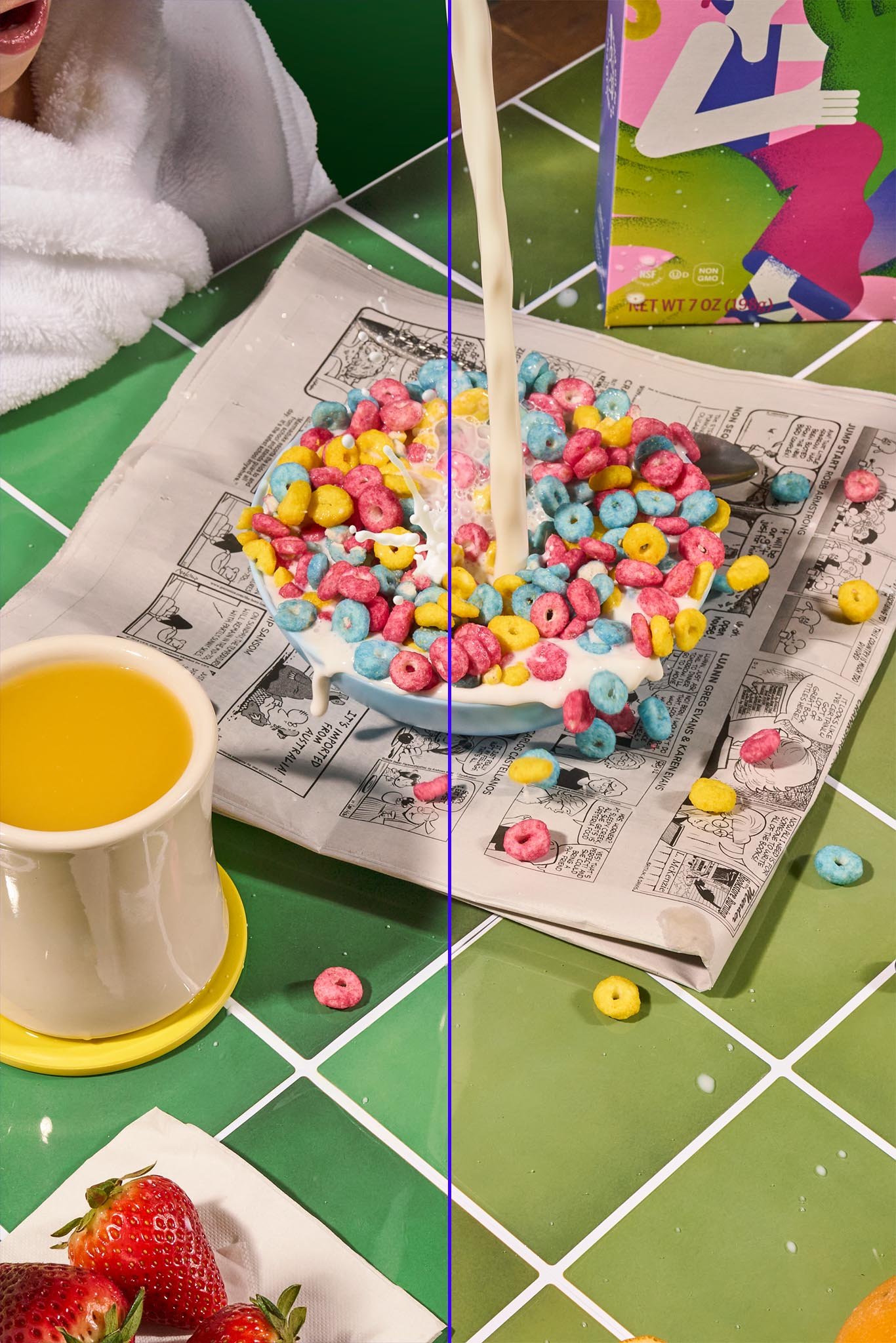 Knoxy Knox Magic Spoon ai Photoshop Before and After Composite Retouching