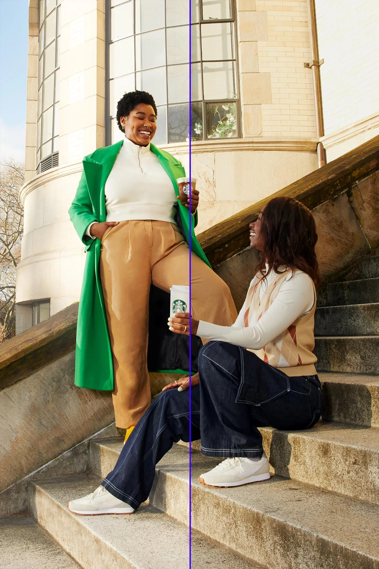 Starbucks New Cup Campus Editorial Lifestyle Photoshop Before and After Retouching