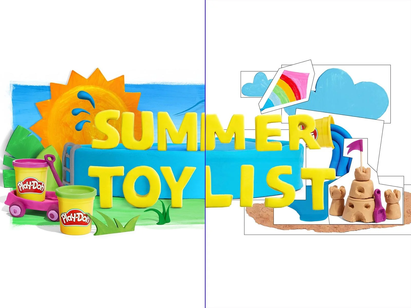 Amazon Summer Toy List Play Doh Composite Photoshop Retouching