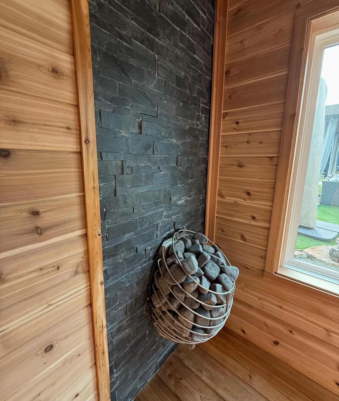 At the heart of each sauna, you&rsquo;ll find the heater. 

L&ouml;yly (pronounced &ldquo;LOI-loo&rdquo;) is the Finnish word for the steam that rises when water is thrown on hot sauna stone. 

L&ouml;yly creates a deeper, more enveloping warmth, ope