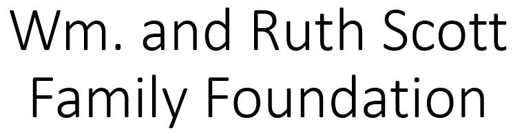 "Wm. and Ruth Scott Family Foundation" text logo